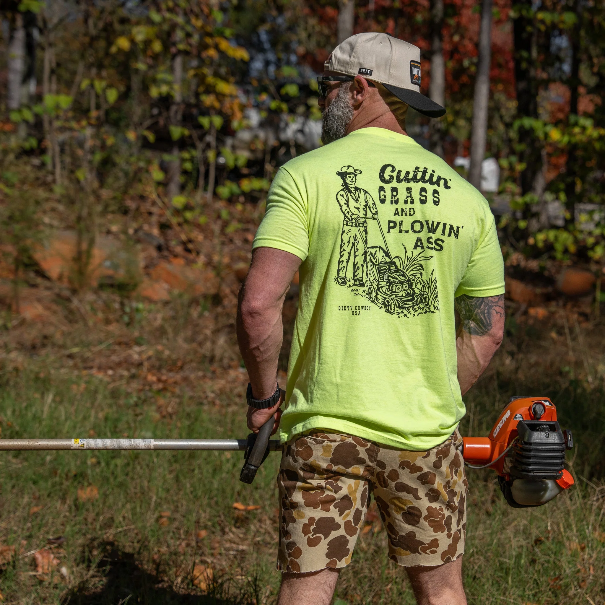 Cutting Grass & Plowin' Ass Men's T-Shirt - Image 10
