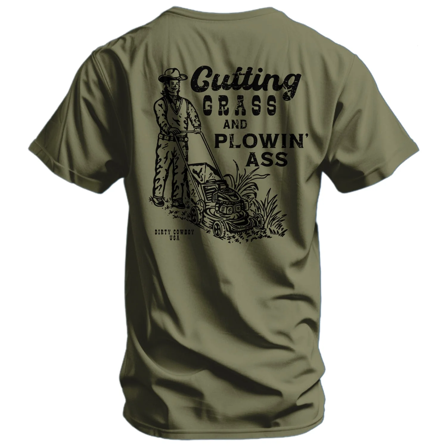 Cutting Grass & Plowin' Ass Men's T-Shirt - Image 2