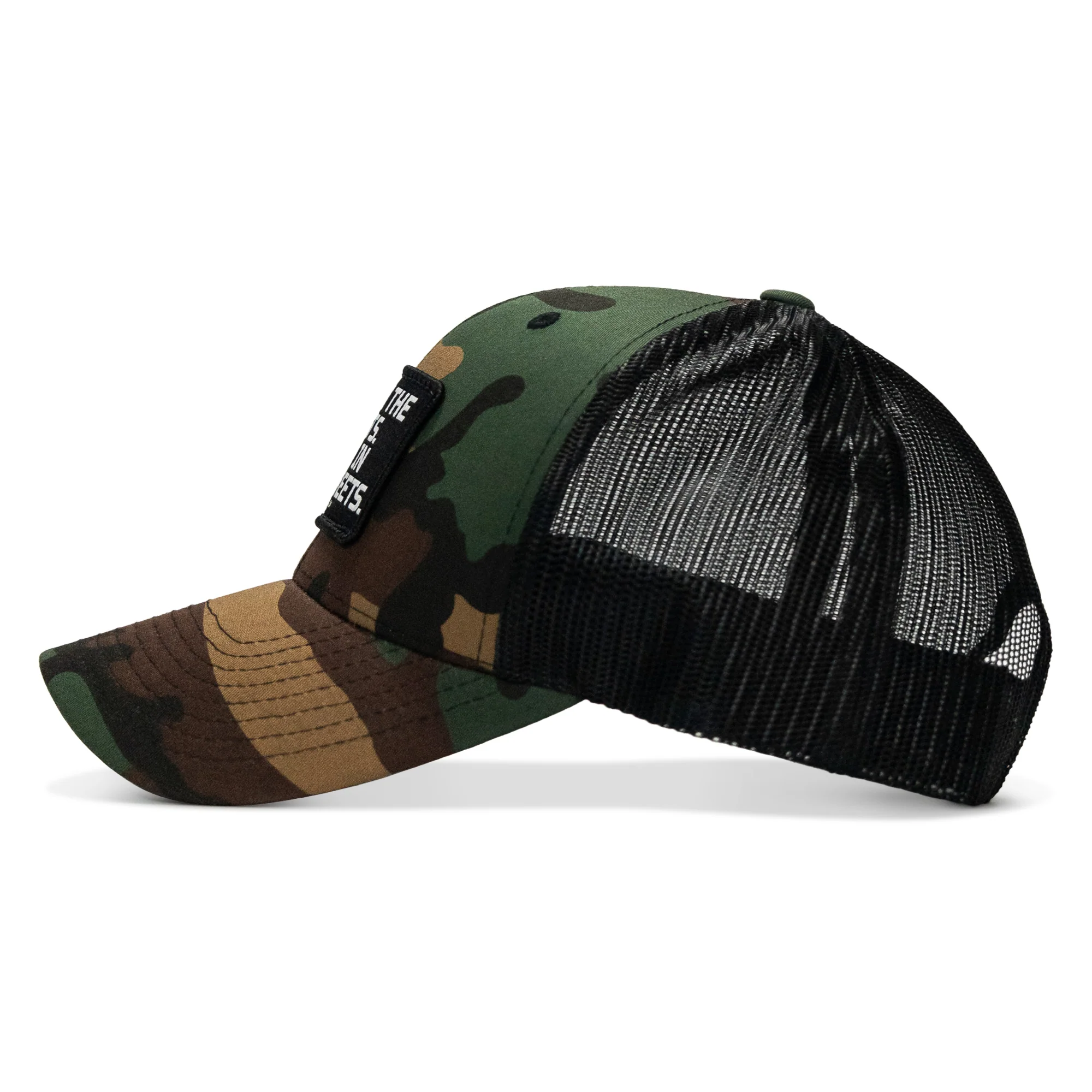 Dad In The Streets. Daddy In The Sheets. Black Patch Snapback Hat - Image 11