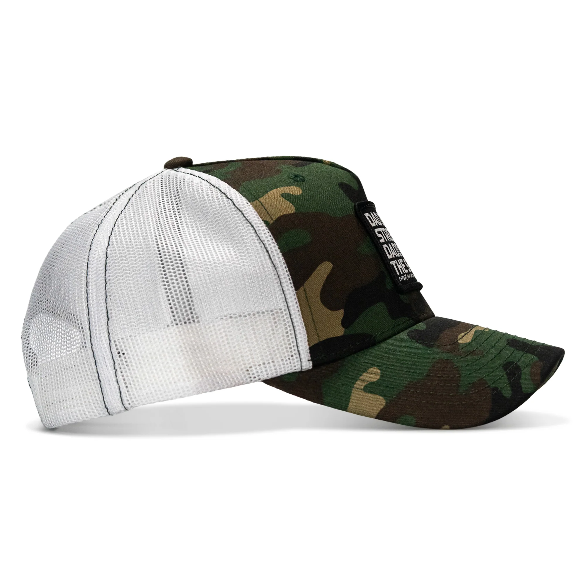 Dad In The Streets. Daddy In The Sheets. Black Patch Snapback Hat - Image 17
