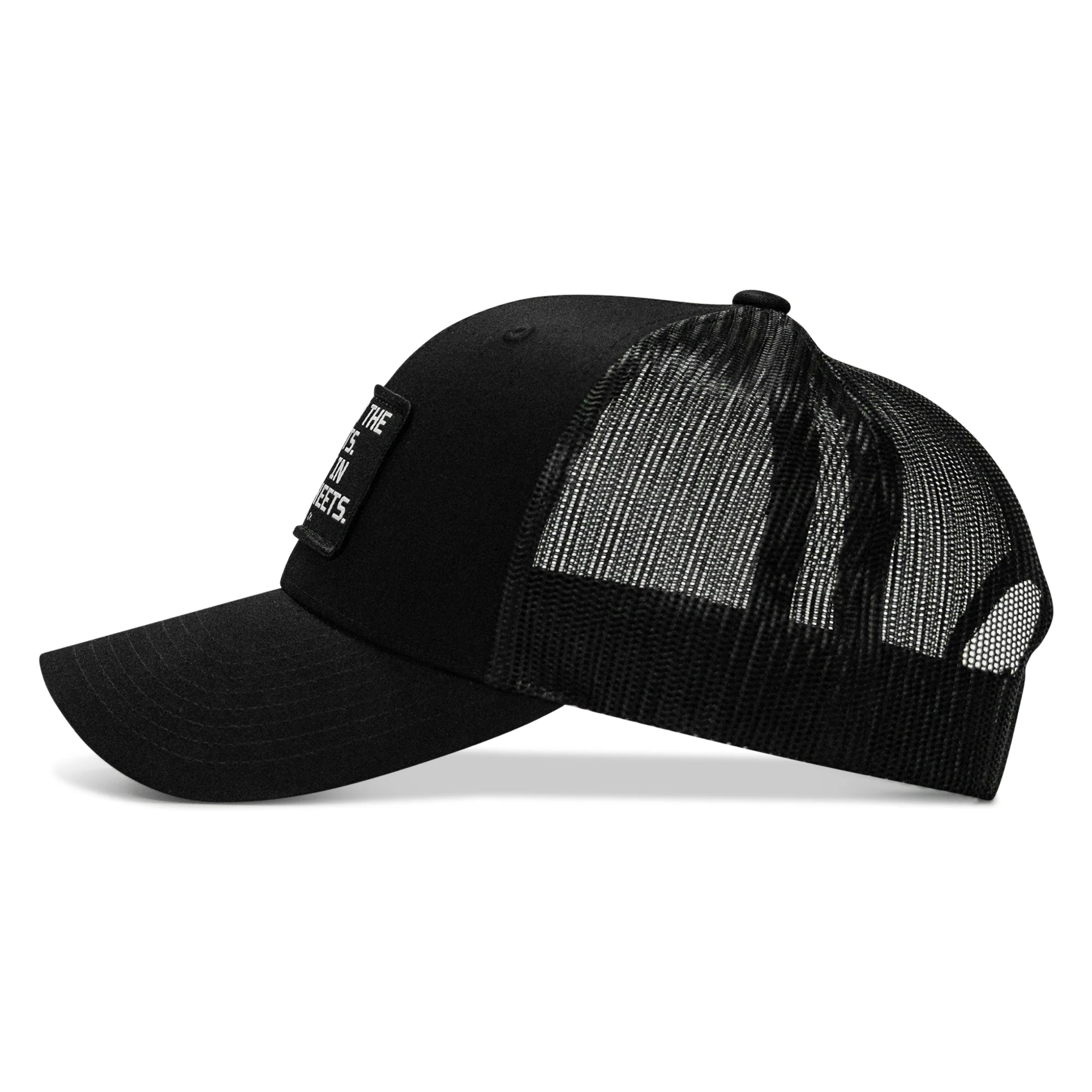 Dad In The Streets. Daddy In The Sheets. Black Patch Snapback Hat - Image 26