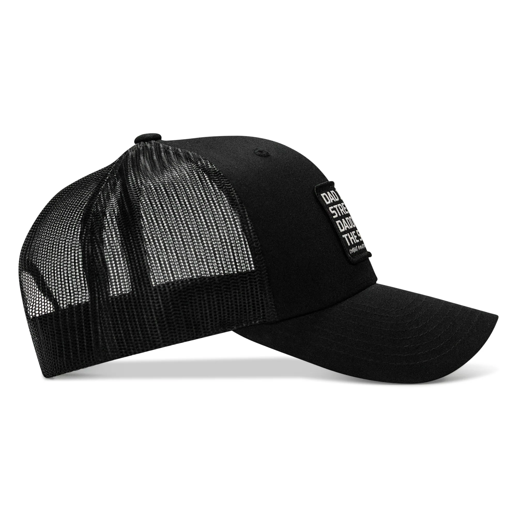 Dad In The Streets. Daddy In The Sheets. Black Patch Snapback Hat - Image 27