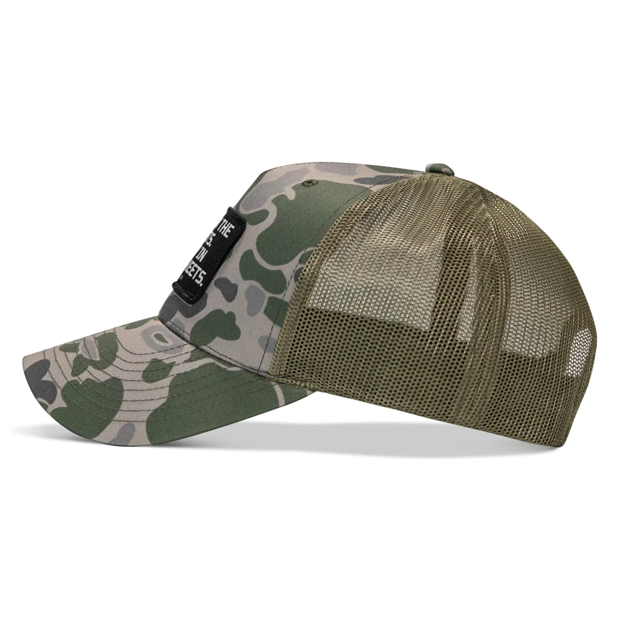 Dad In The Streets. Daddy In The Sheets. Black Patch Snapback Hat - Image 46