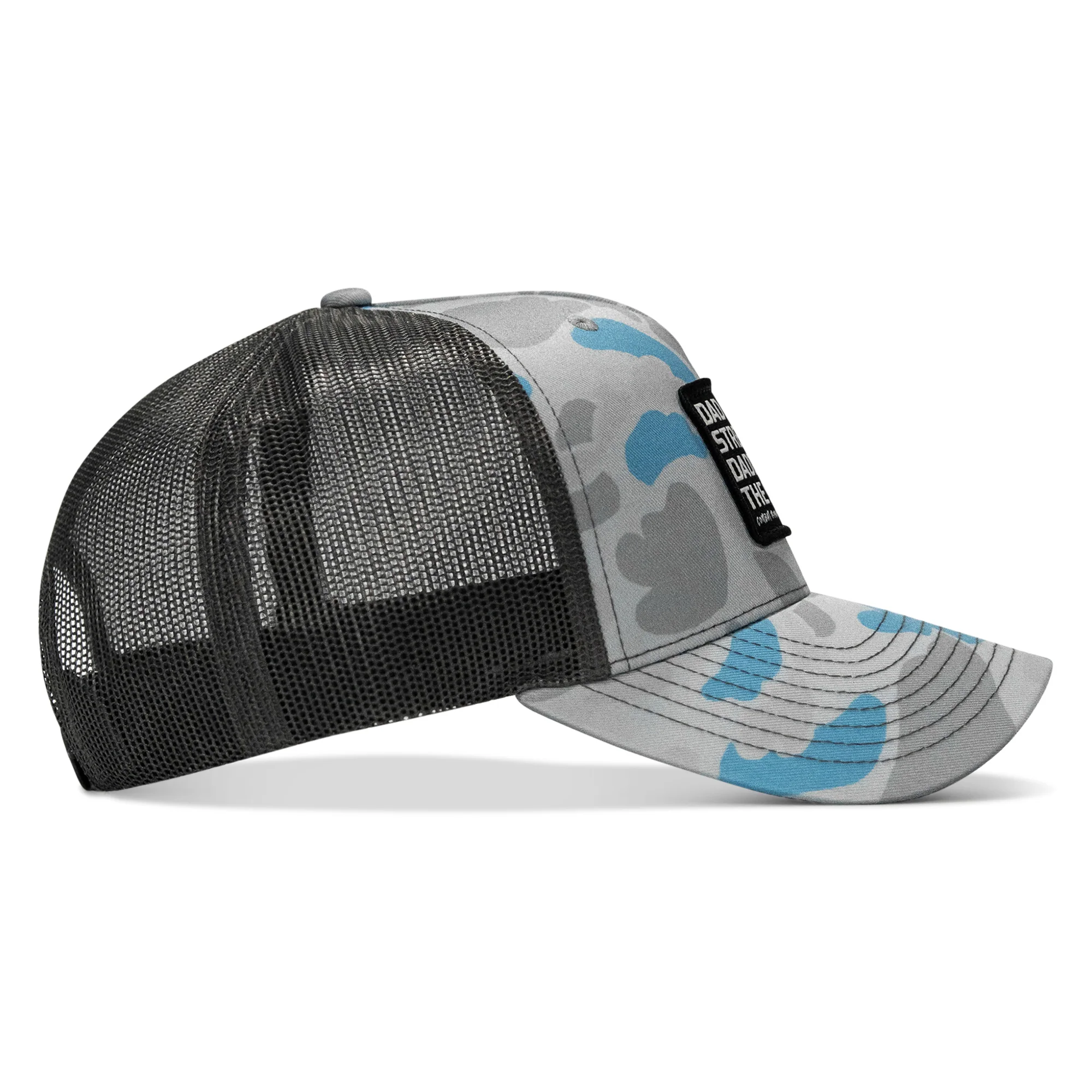 Dad In The Streets. Daddy In The Sheets. Black Patch Snapback Hat - Image 57