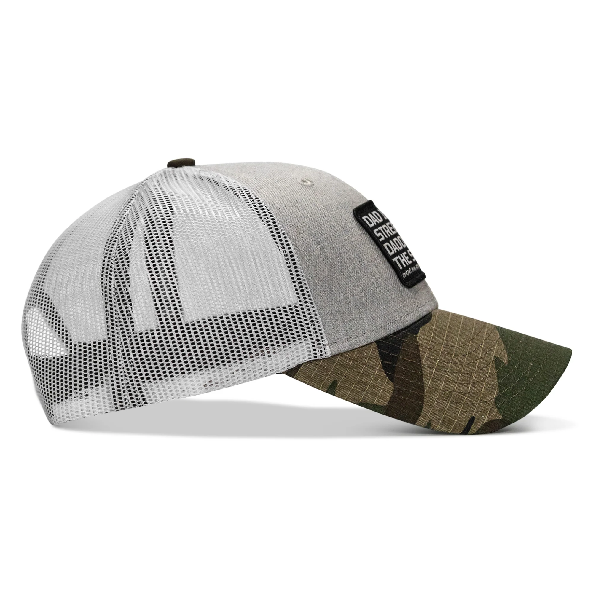 Dad In The Streets. Daddy In The Sheets. Black Patch Snapback Hat - Image 67