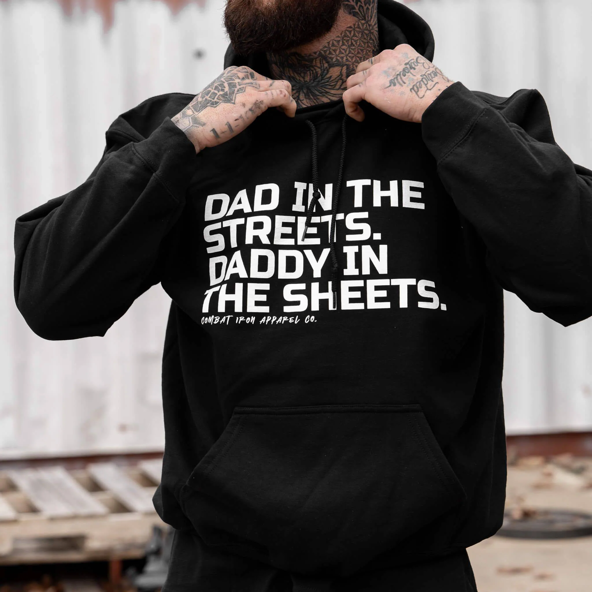 Dad In The Streets. Daddy In The Sheets. Men's Hoodie - Image 13