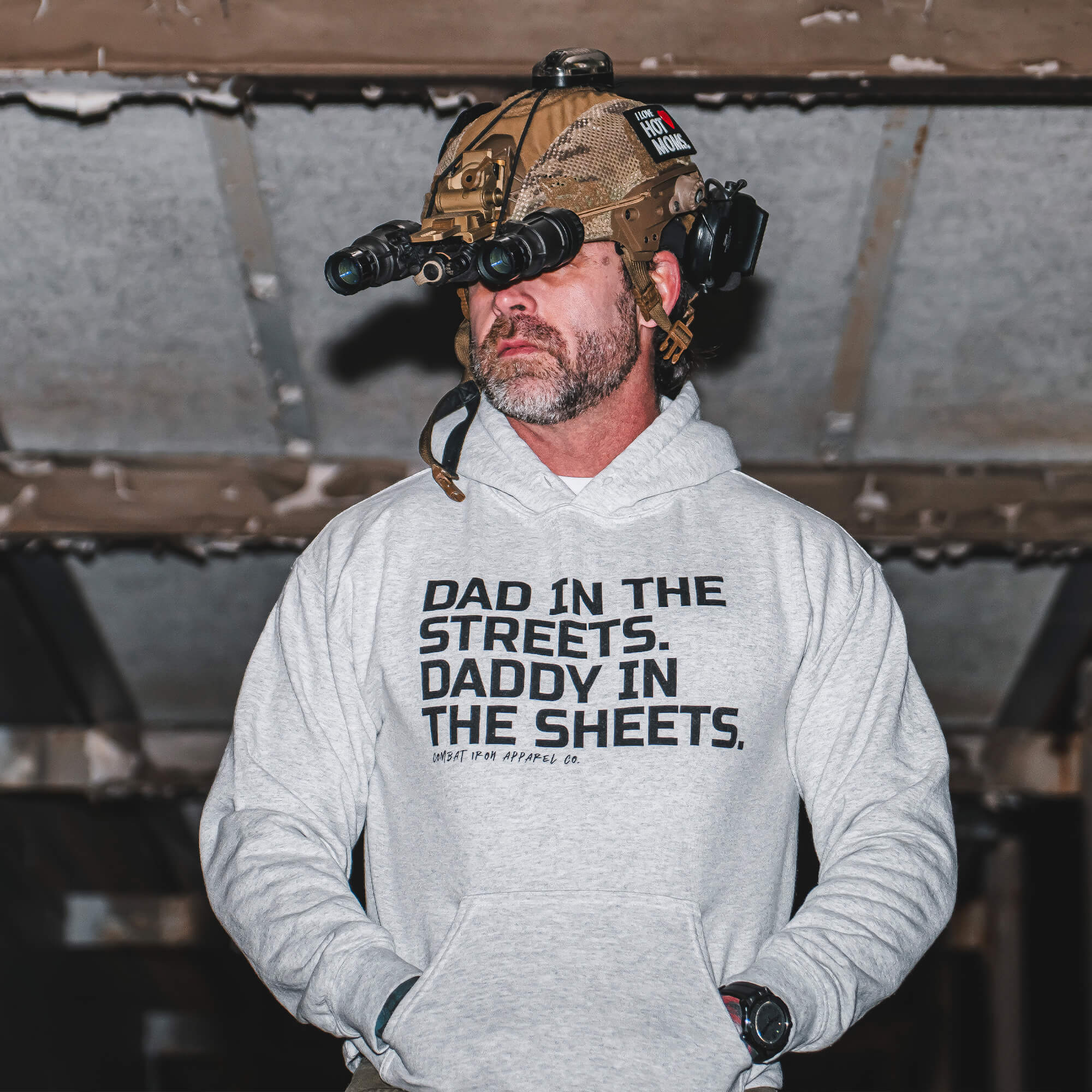 Dad In The Streets. Daddy In The Sheets. Men's Hoodie - Image 7