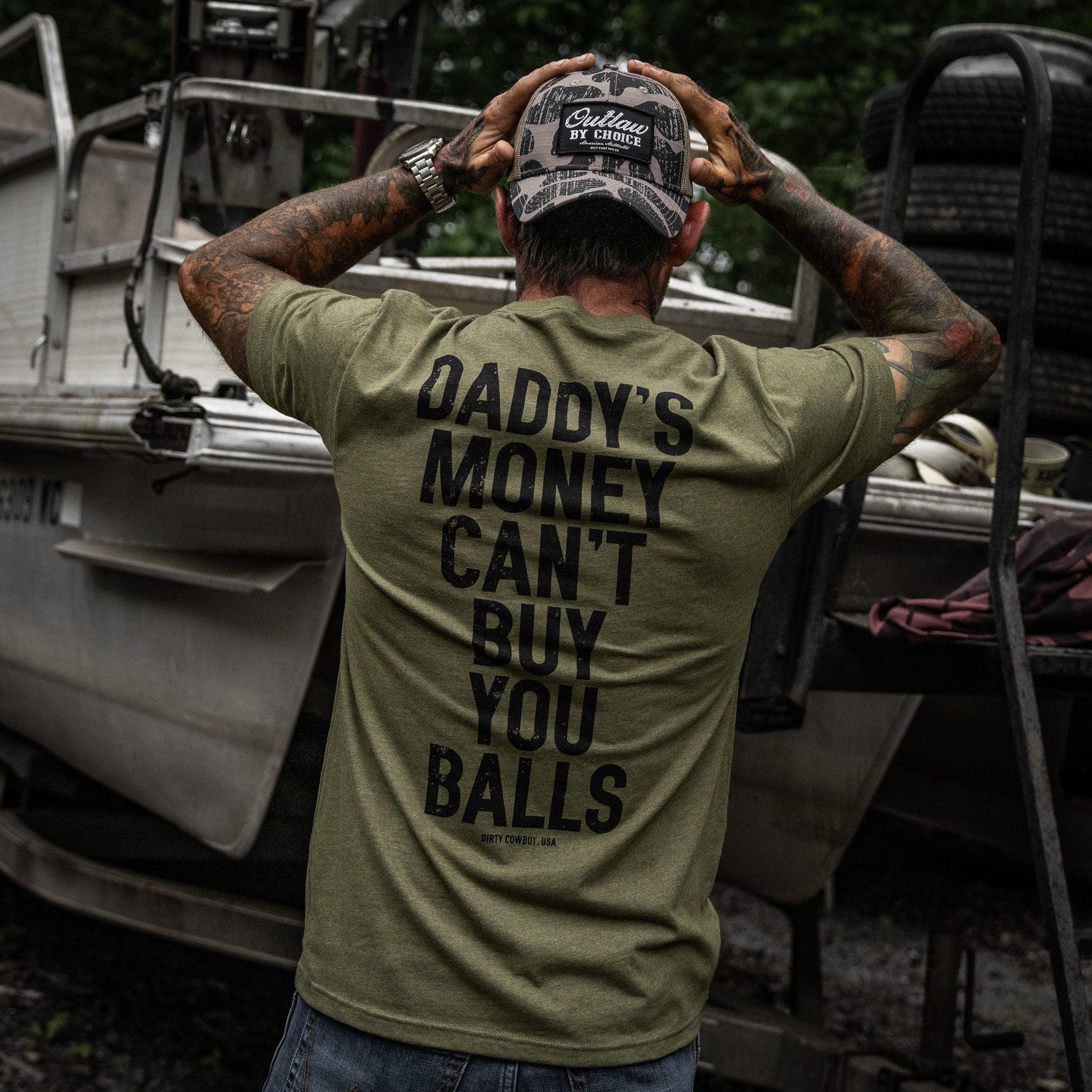Daddy's Money Can't Buy You Balls Men's T-Shirt - Image 11
