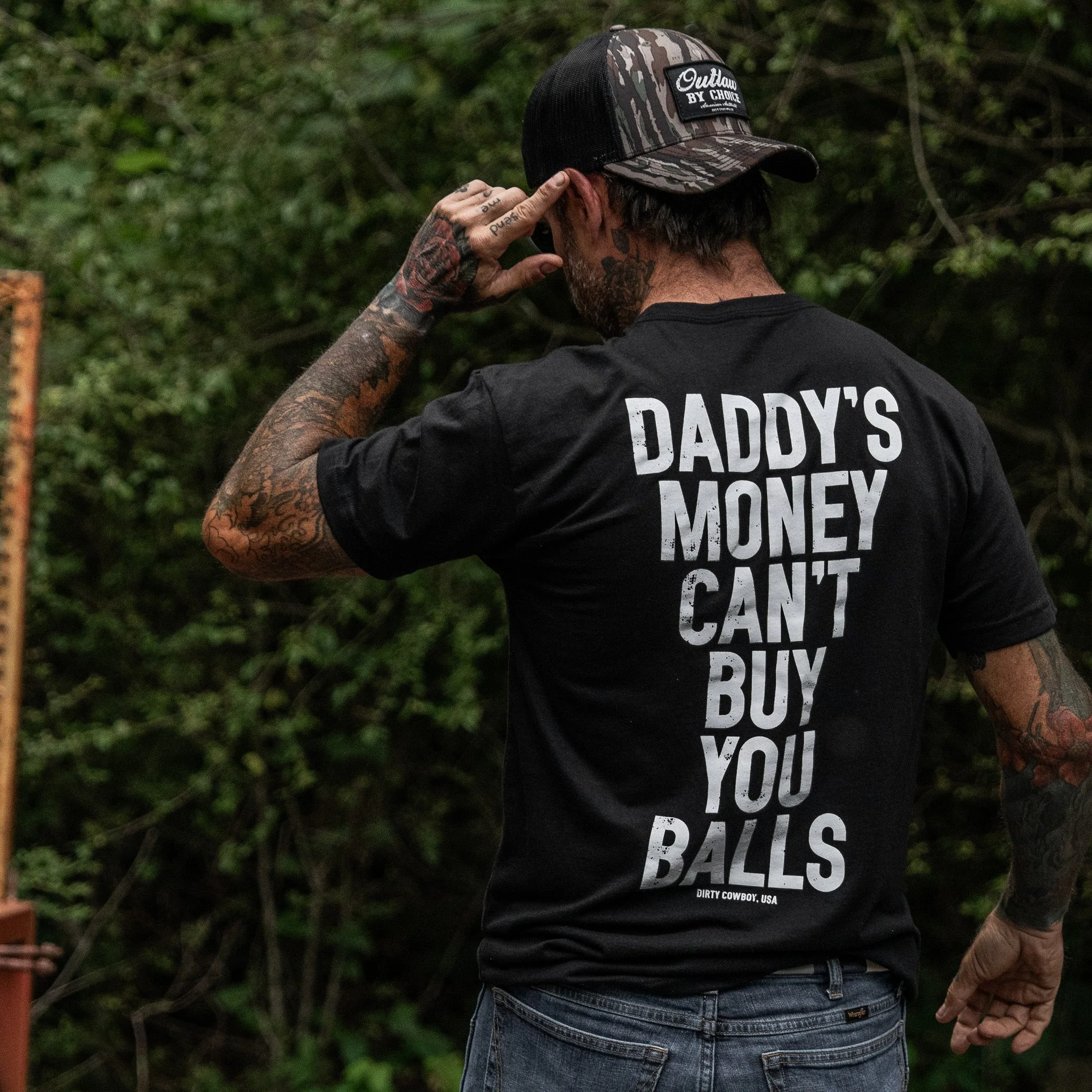 Daddy's Money Can't Buy You Balls Men's T-Shirt - Image 7