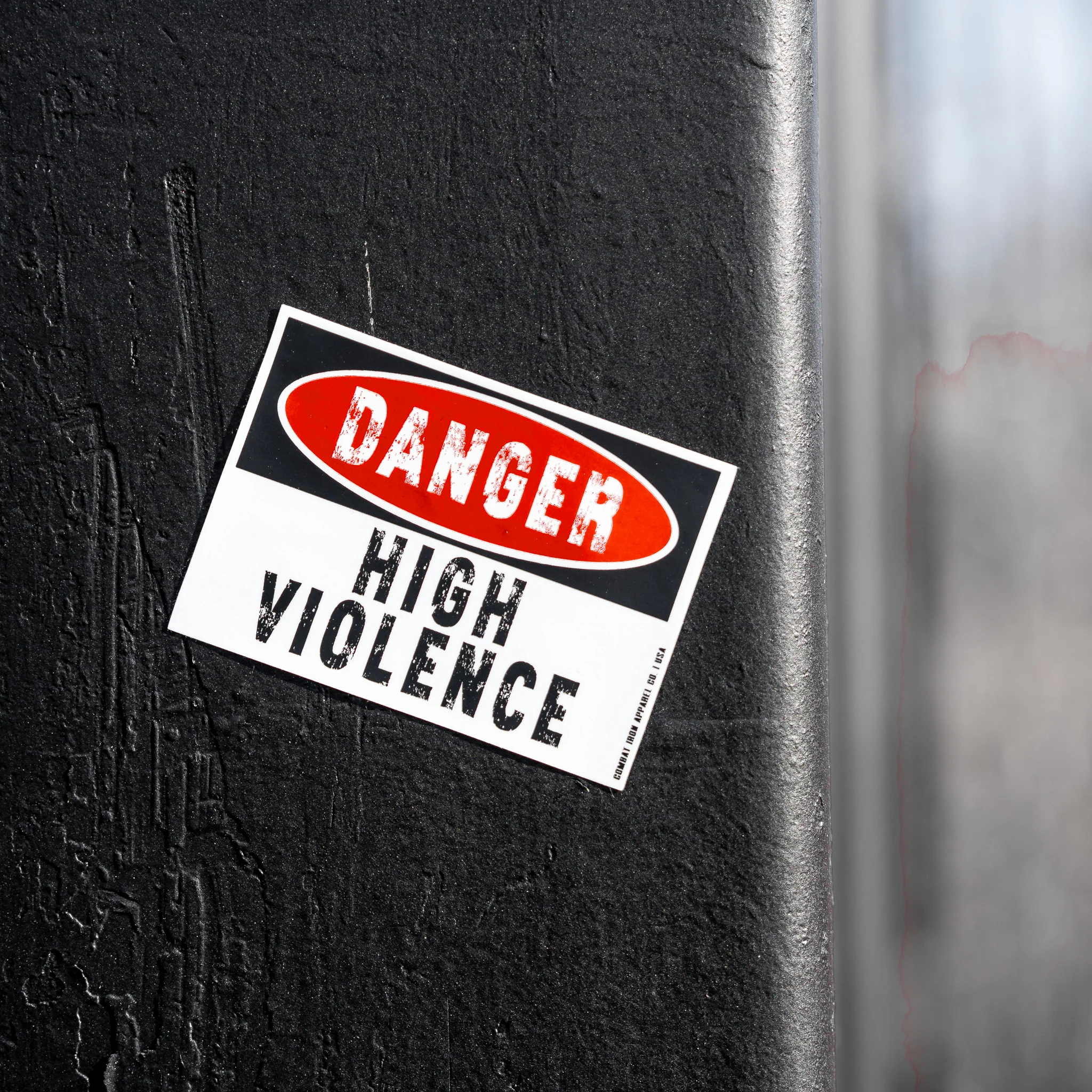 Danger High Violence Decal Sticker - Image 5