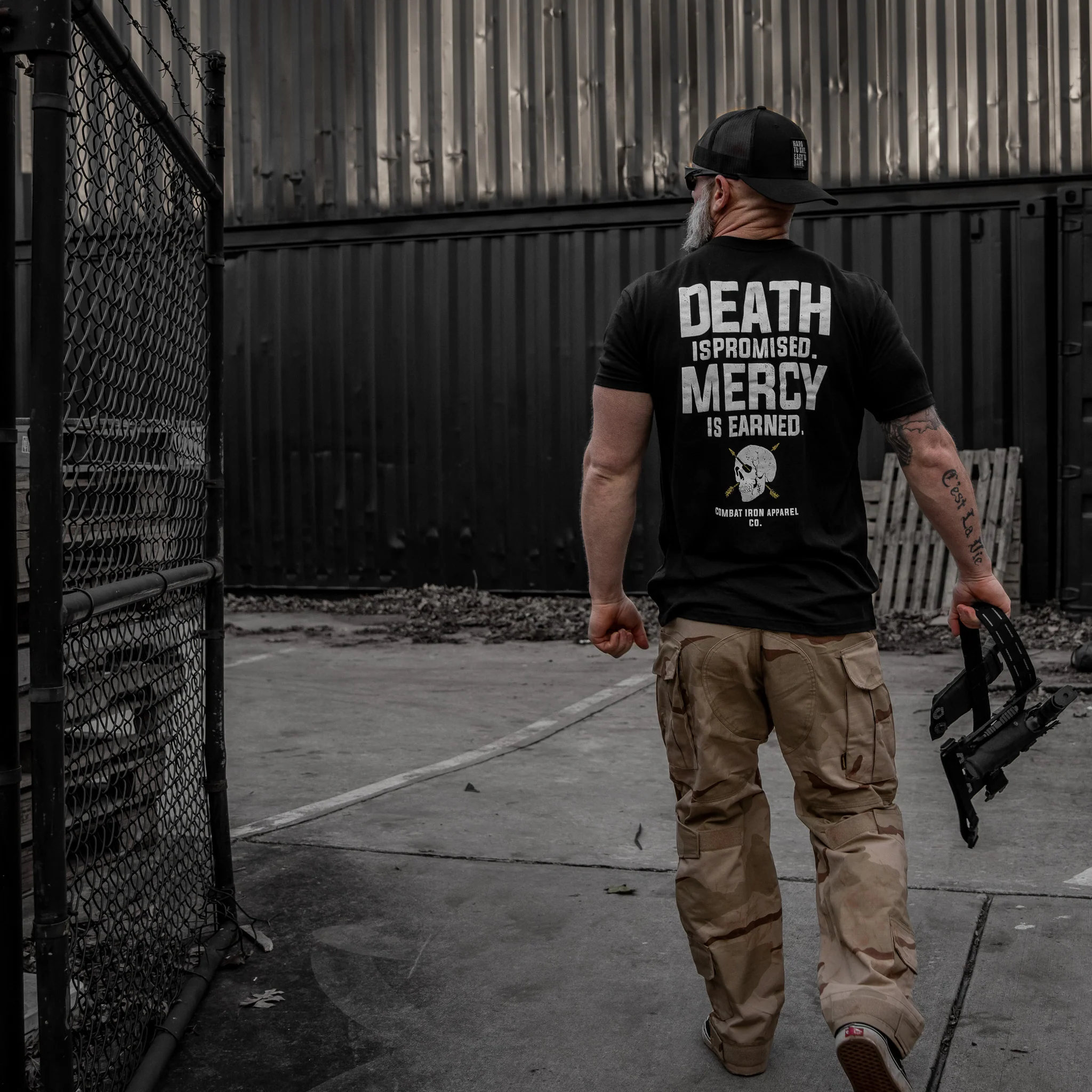 Death Is Promised. Mercy Is Earned Men's T-Shirt - Image 16