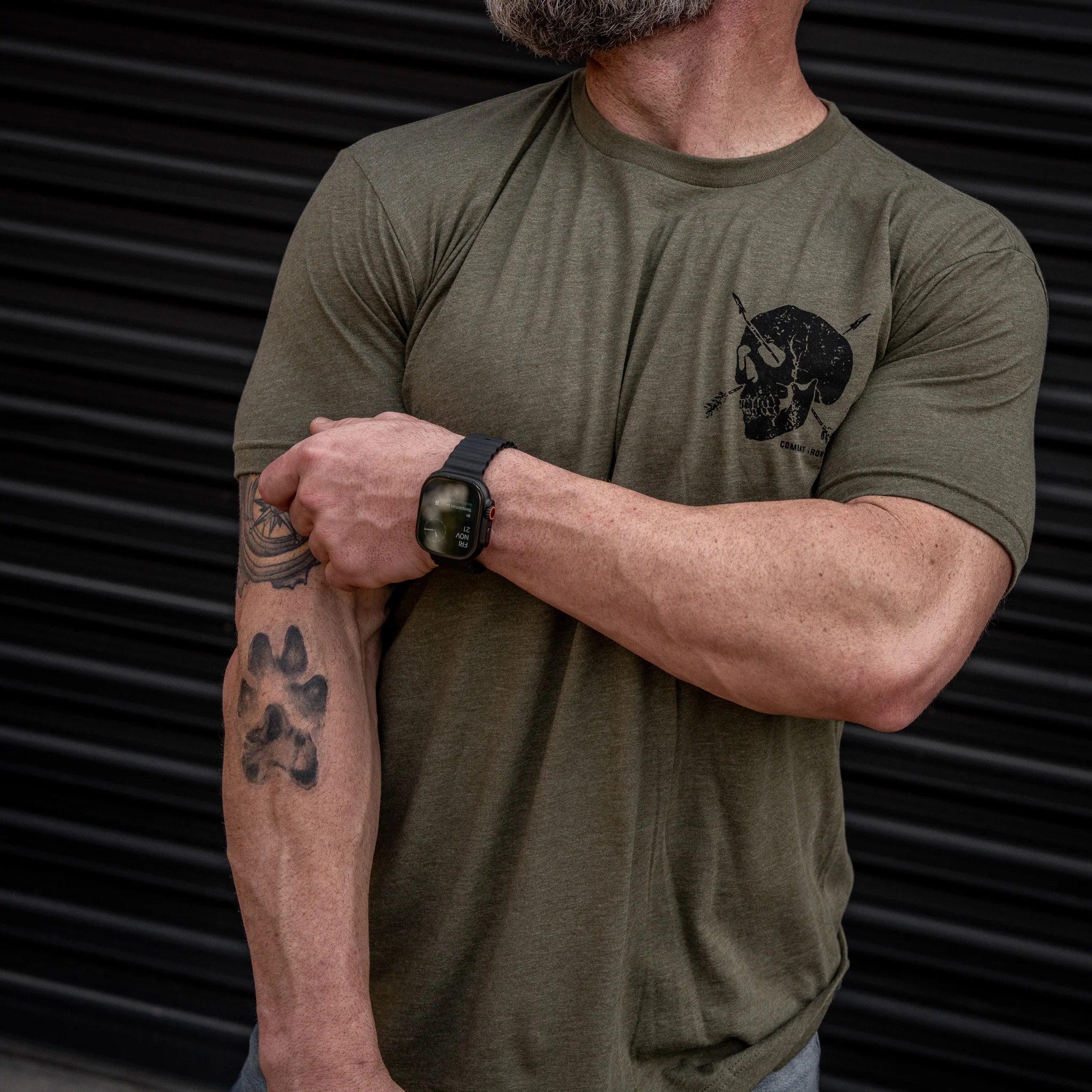 Death Is Promised. Mercy Is Earned Men's T-Shirt - Image 8