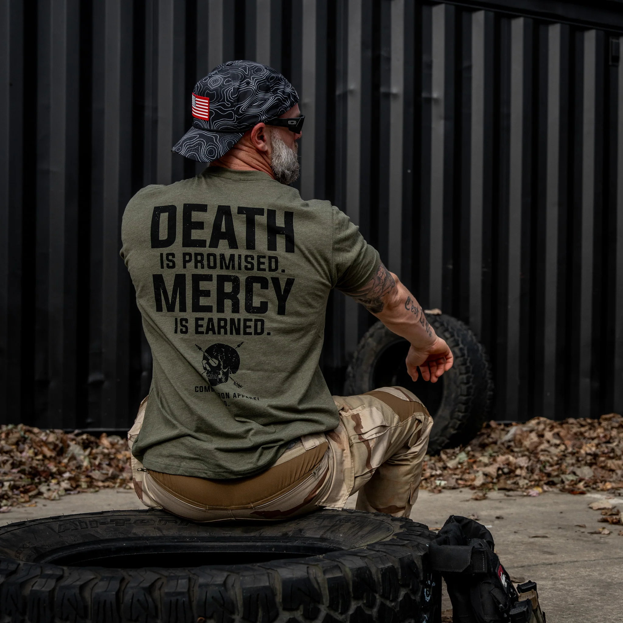 Death Is Promised. Mercy Is Earned Men's T-Shirt - Image 9