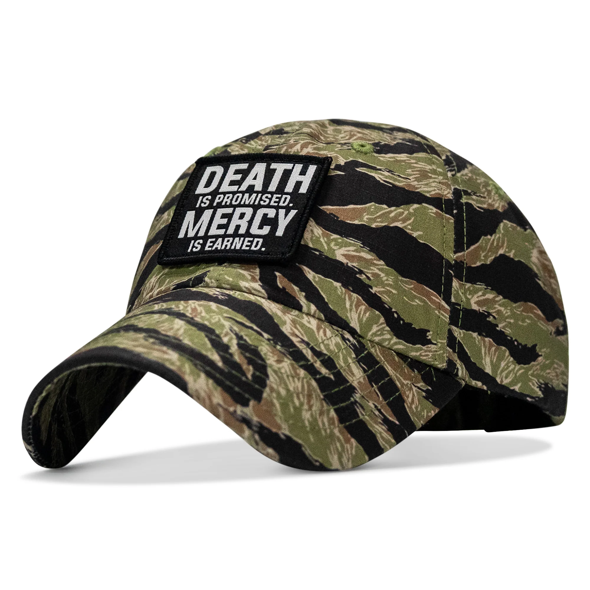 Death Is Promised. Mercy Is Earned Patch Ripstop Tactical Hat - Image 2
