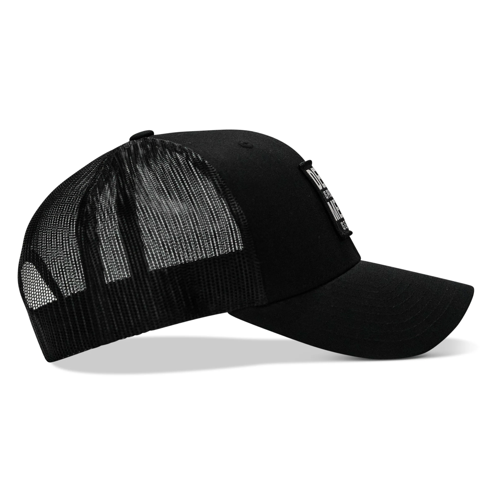 Death Is Promised. Mercy Is Earned Patch Snapback Hat - Image 5