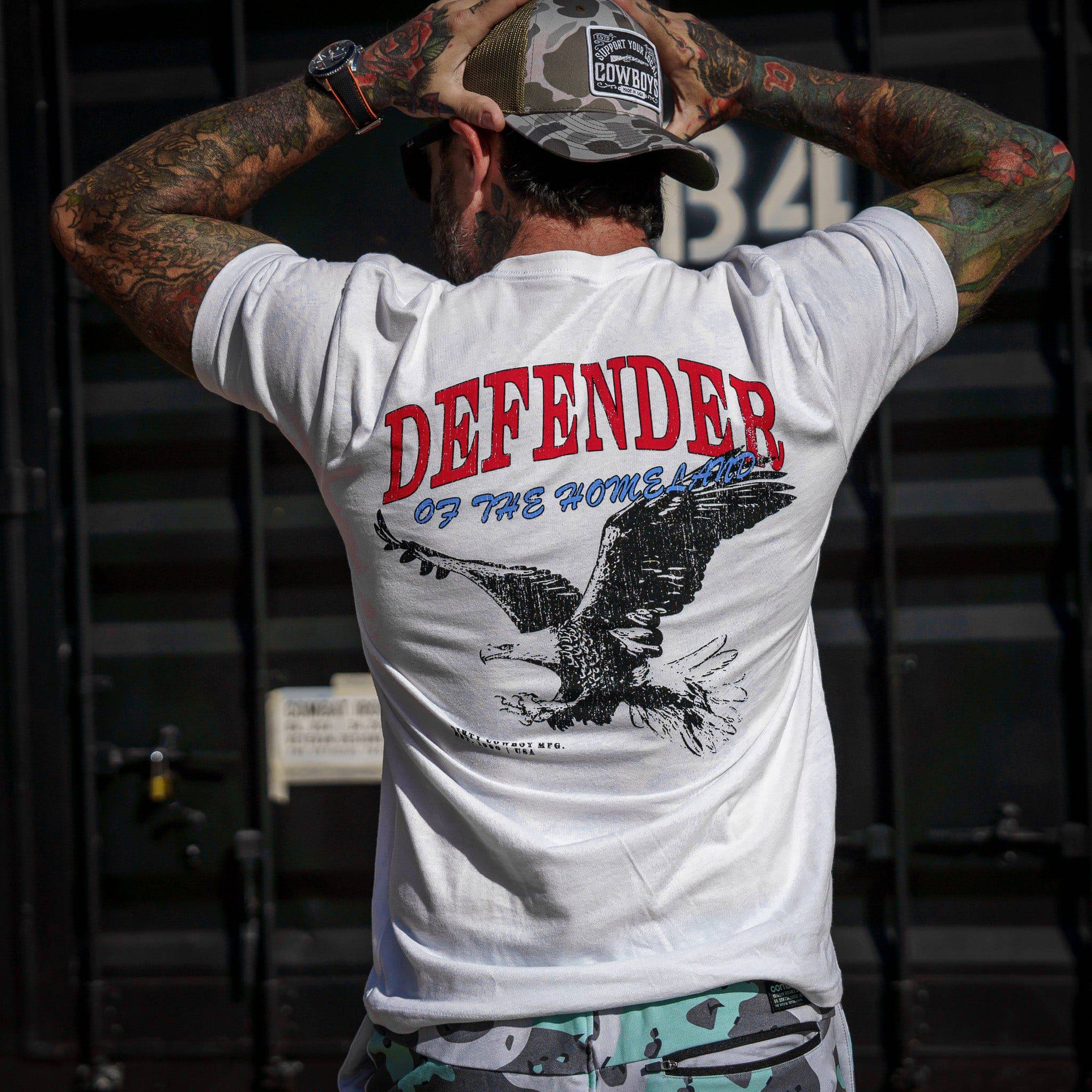 Defender Of the Homeland Eagle Men's T-Shirt - Image 4