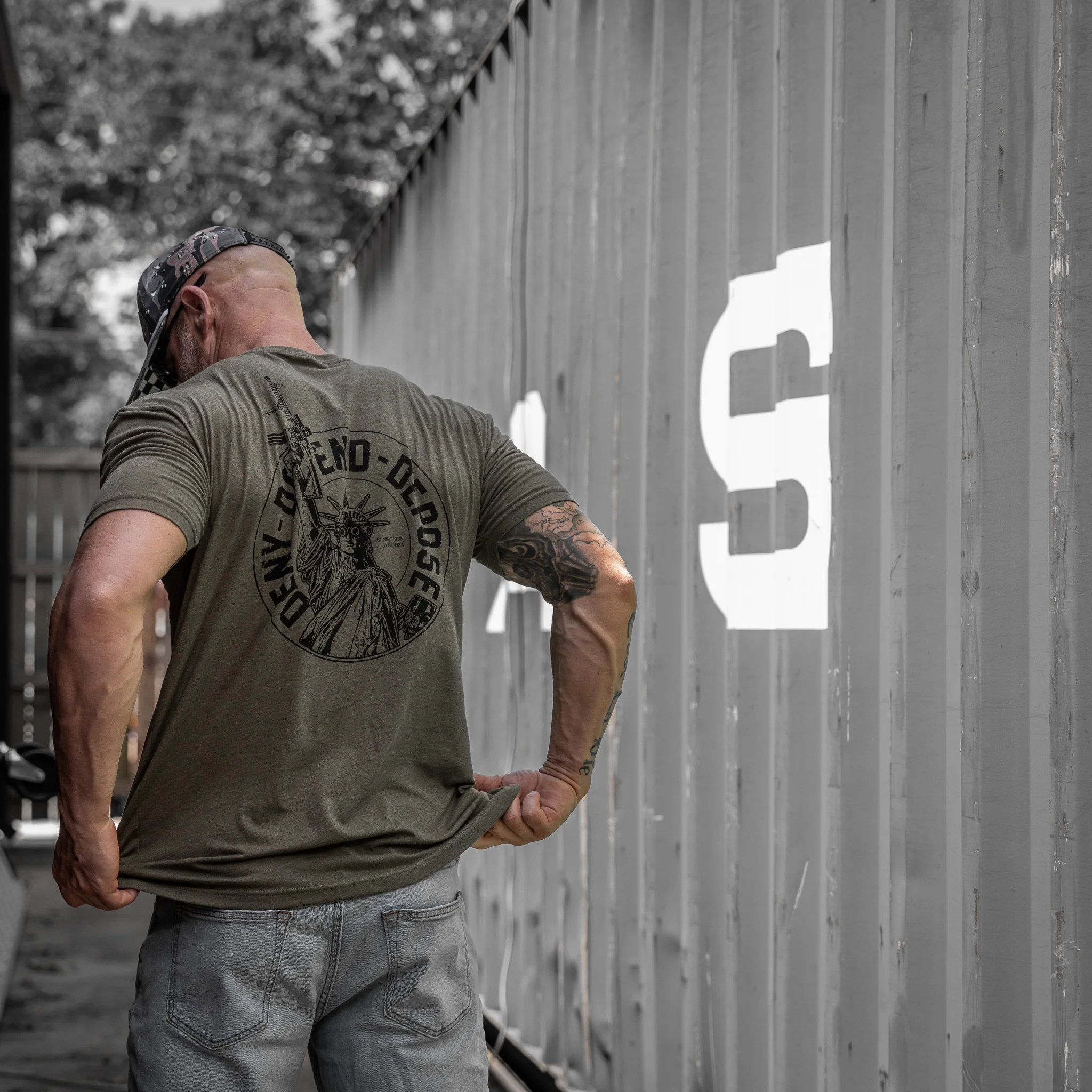 Deny. Defend. Depose Men's T-Shirt - Image 5