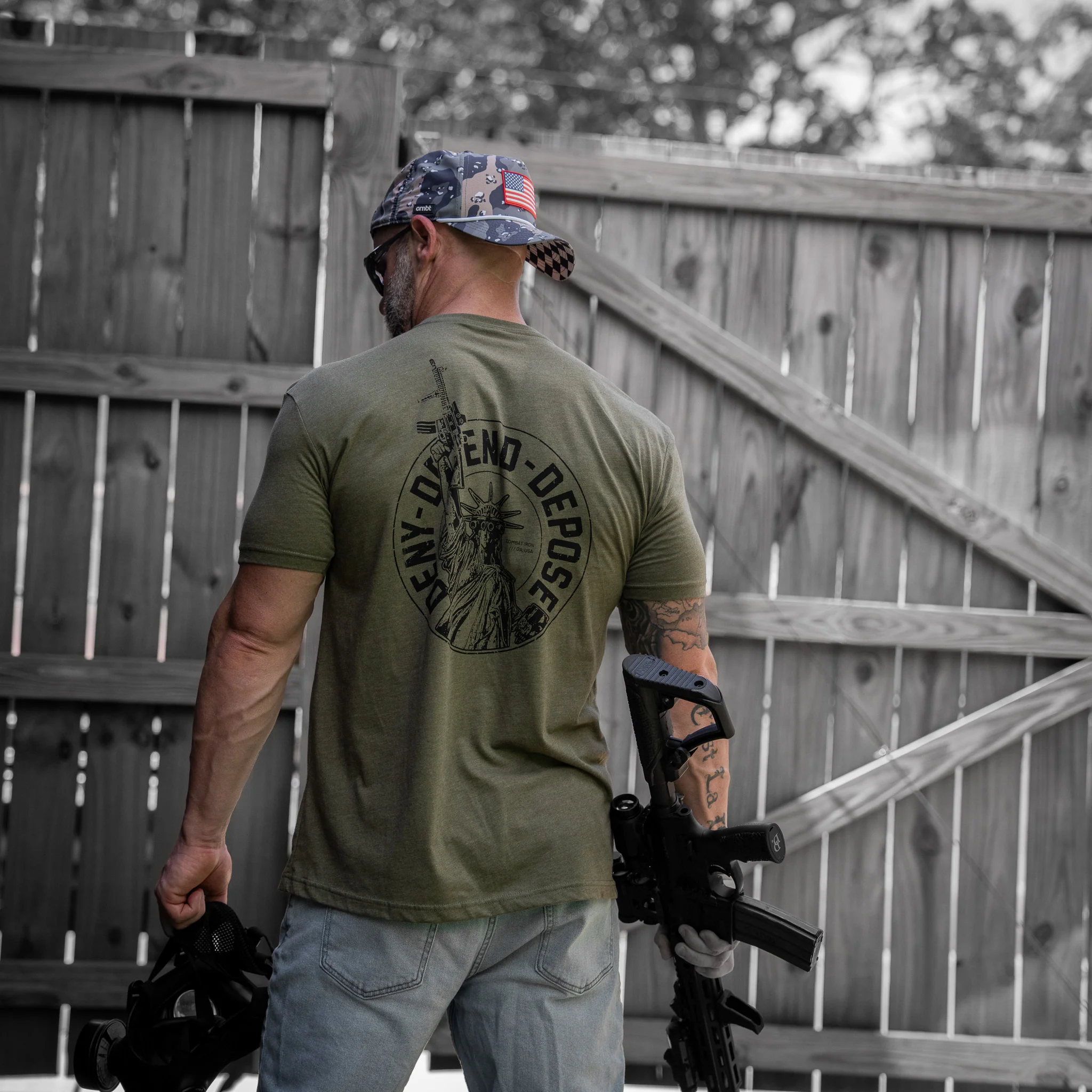 Deny. Defend. Depose Men's T-Shirt - Image 7
