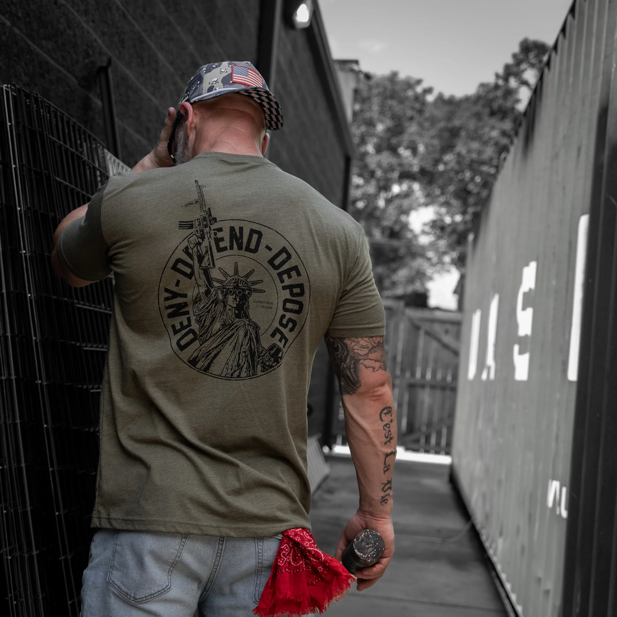 Deny. Defend. Depose Men's T-Shirt - Image 9