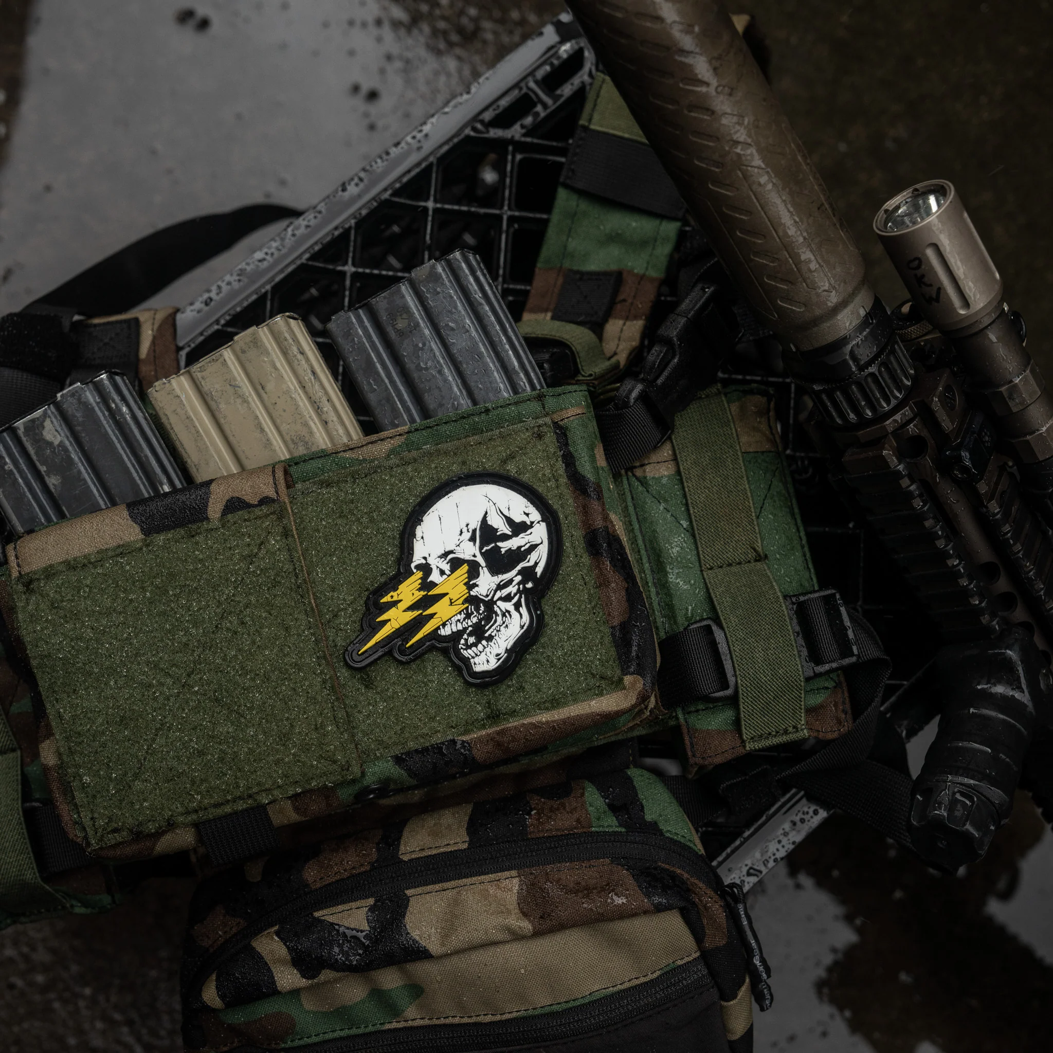 Die with Memories Bolt Skull PVC Patch - Image 4
