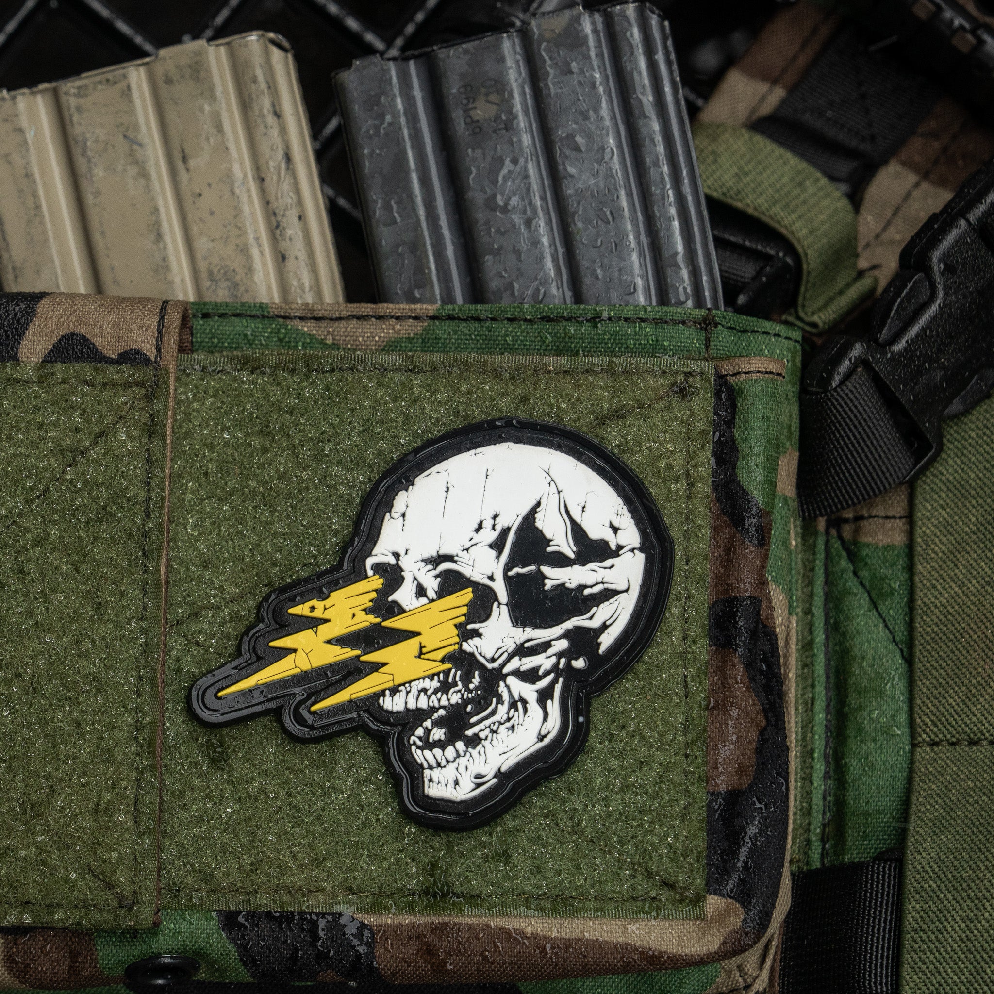 Die with Memories Bolt Skull PVC Patch - Image 6