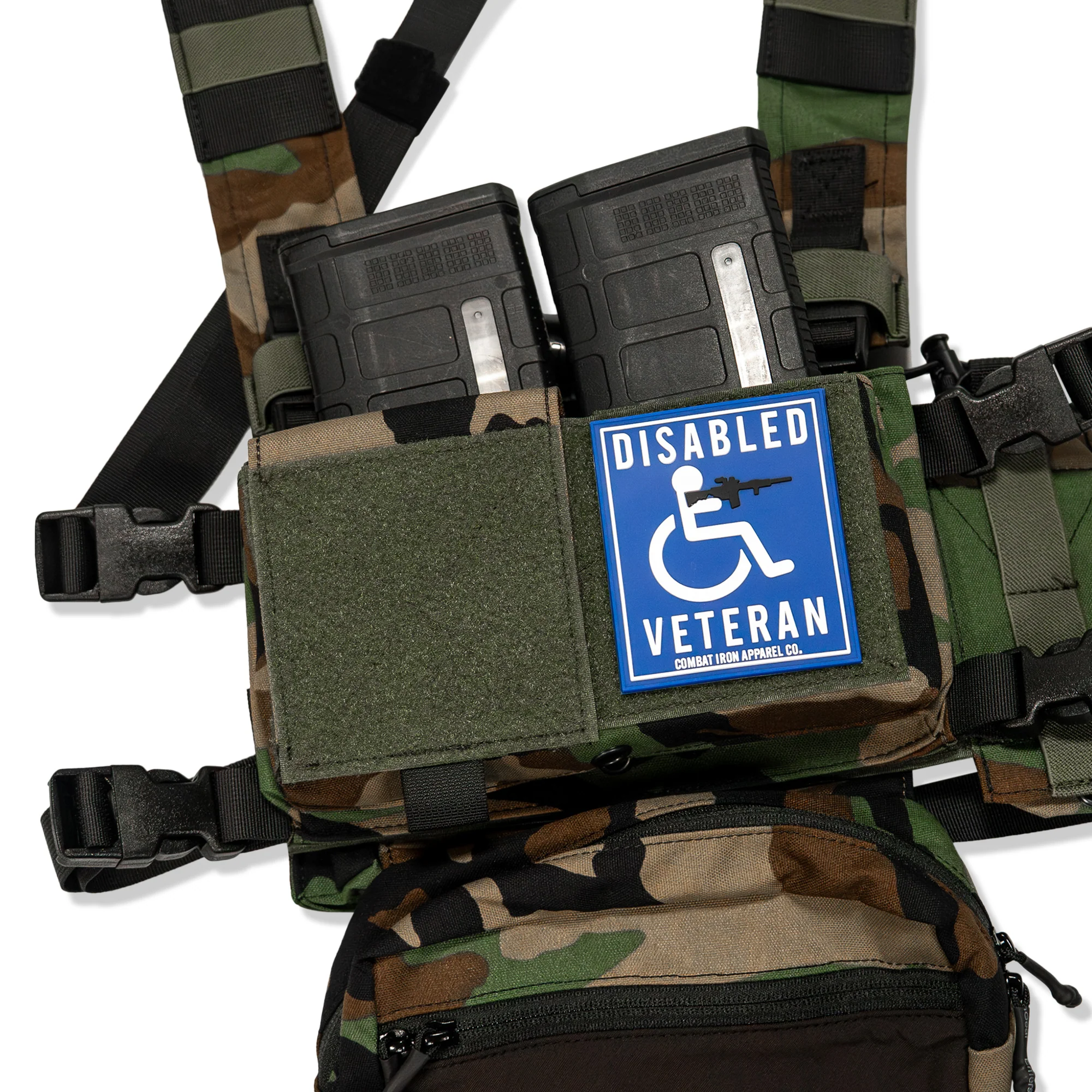 Disabled Veteran Handicap Sign PVC Patch - Image 2