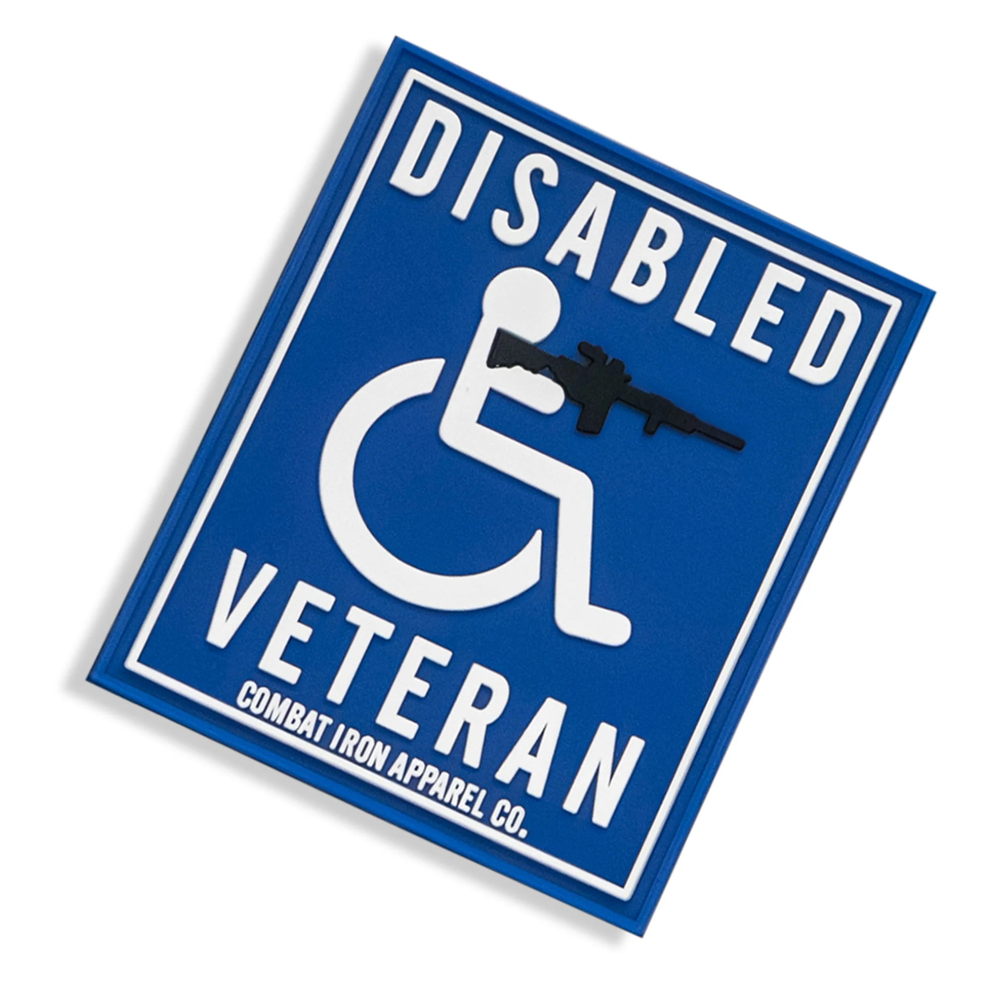 Disabled Veteran Handicap Sign PVC Patch - Image 3