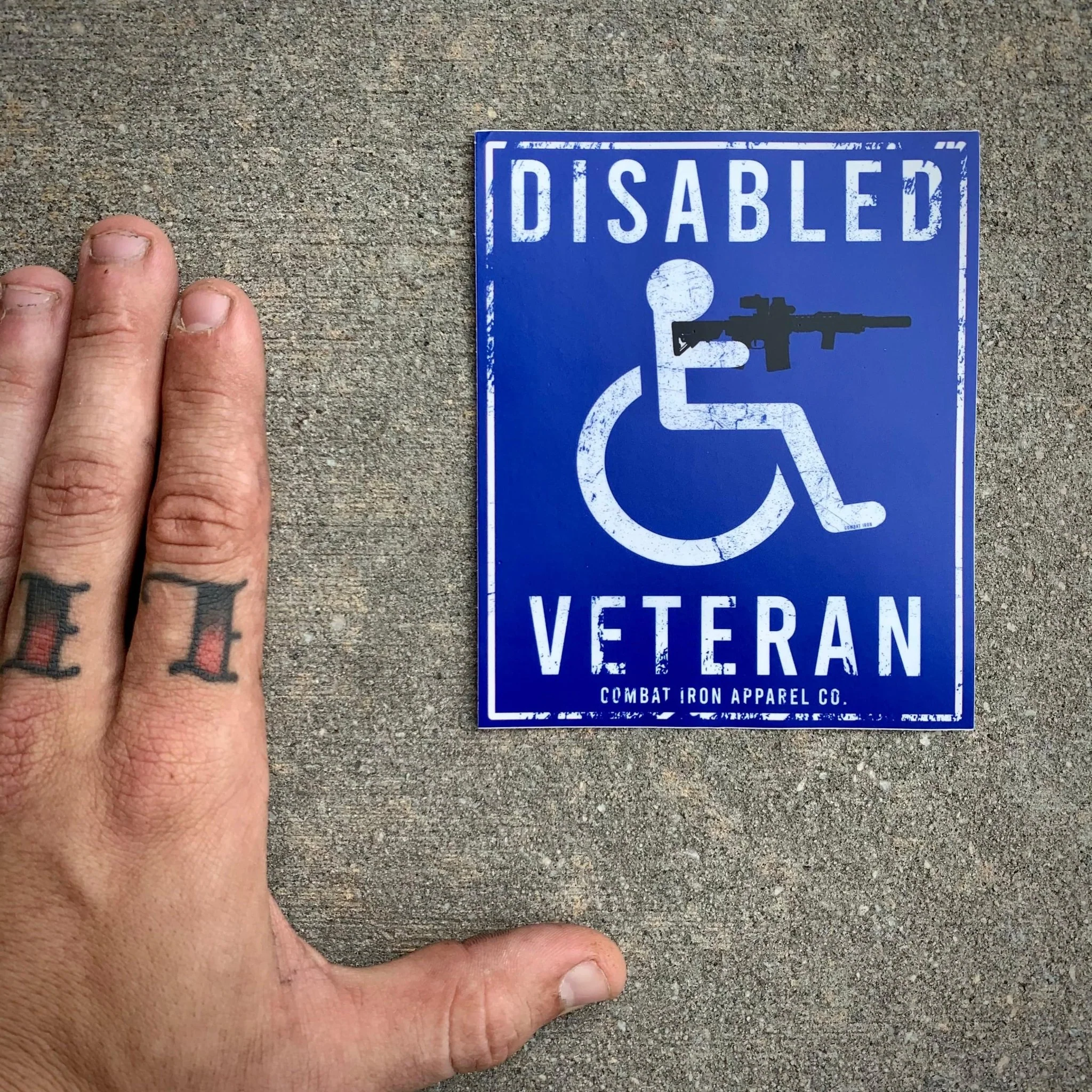 Disabled Veteran Parking Sign Decal Sticker - Image 3