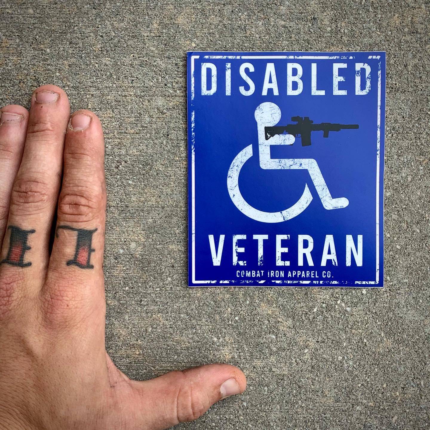 Disabled Veteran Parking Sign Decal Sticker - Image 4