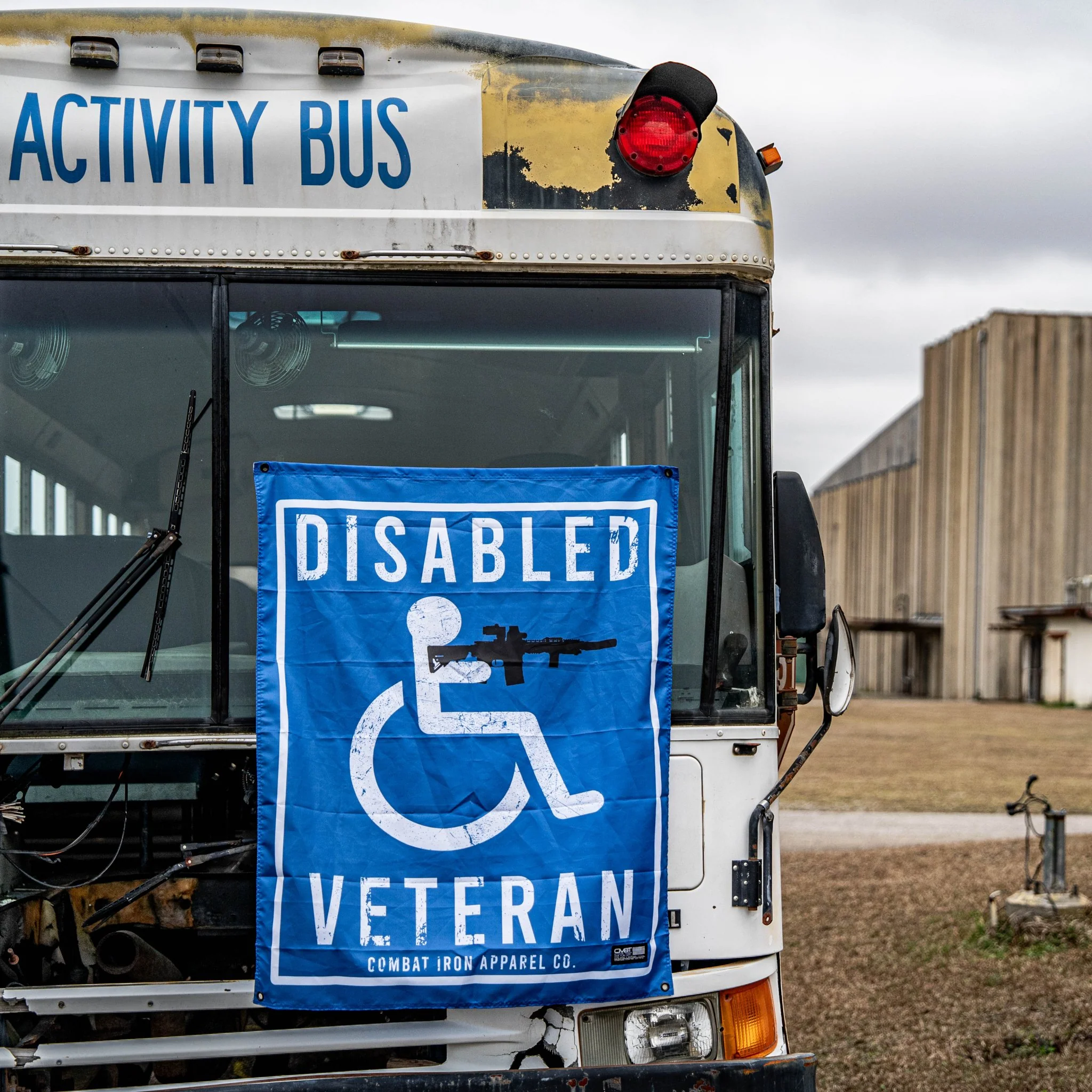 Disabled Veteran Sign 3'x3' Flag - Image 2