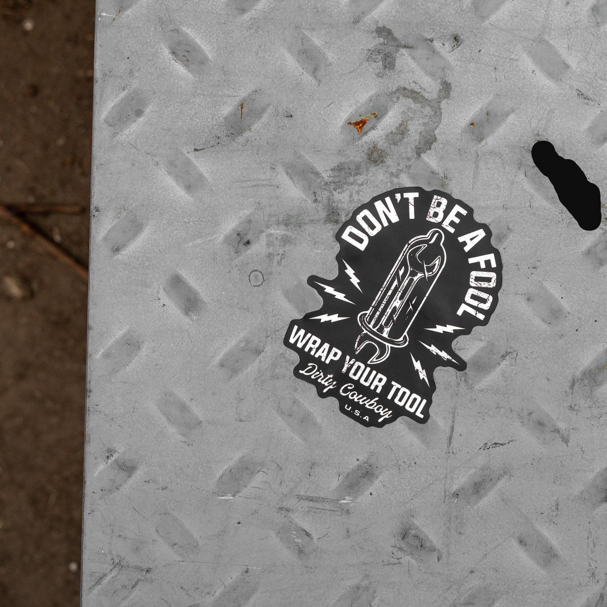 Don't Be A Fool. Wrap Your Tool. Decal Sticker - Image 5