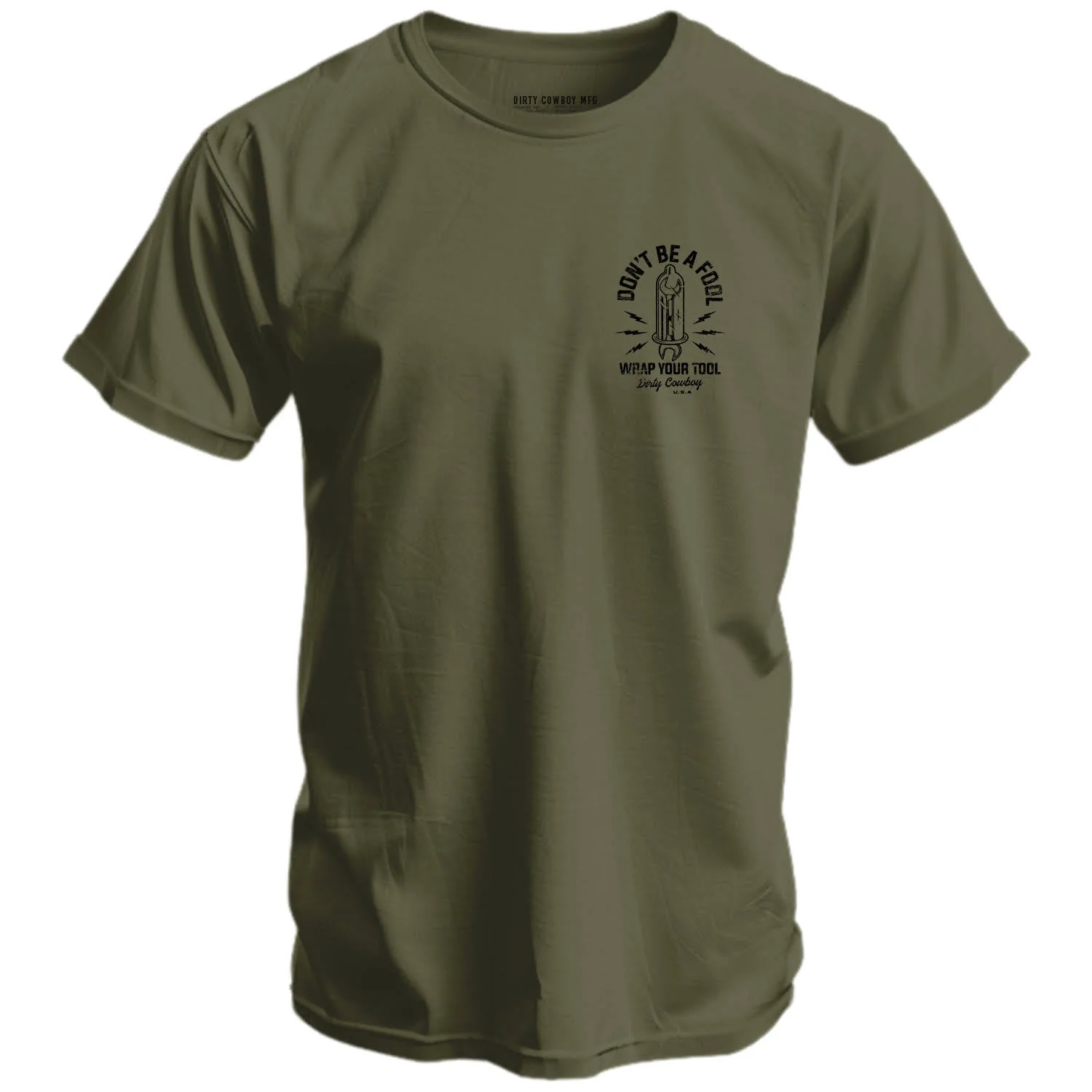 Don't Be a Fool. Wrap Your Tool Men's T-Shirt - Image 10