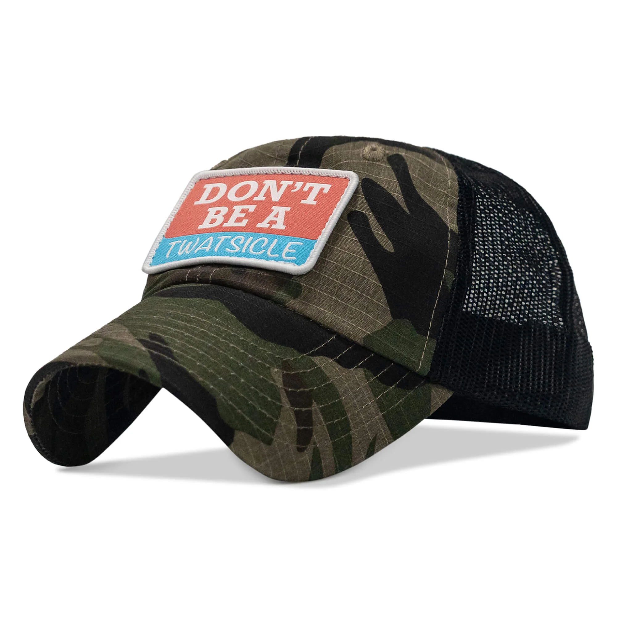 Don't Be A Twatsicle Patch Ripstop Mesh Snapback Hat - Image 3
