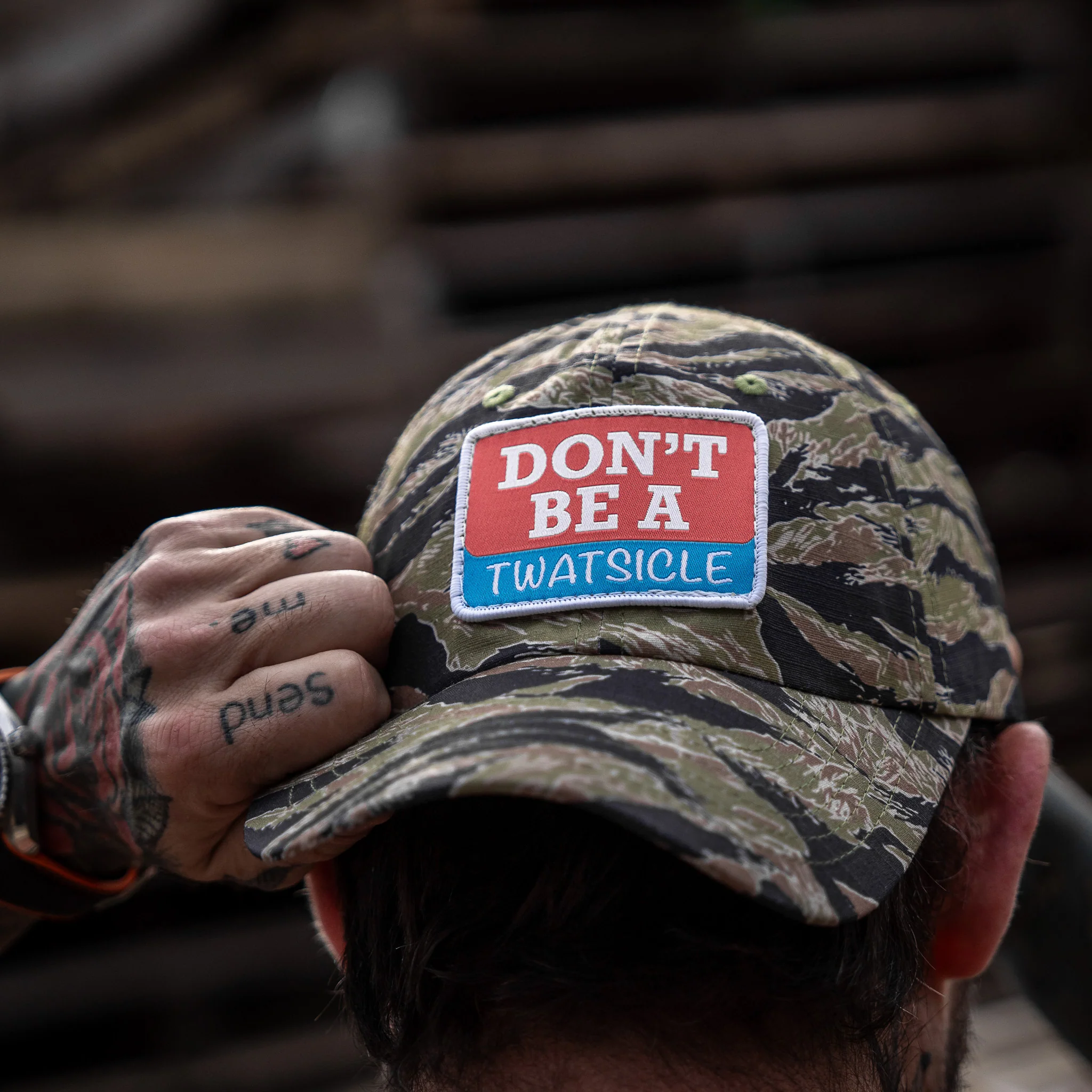 Don't Be A Twatsicle Patch Ripstop Mesh Snapback Hat - Image 40
