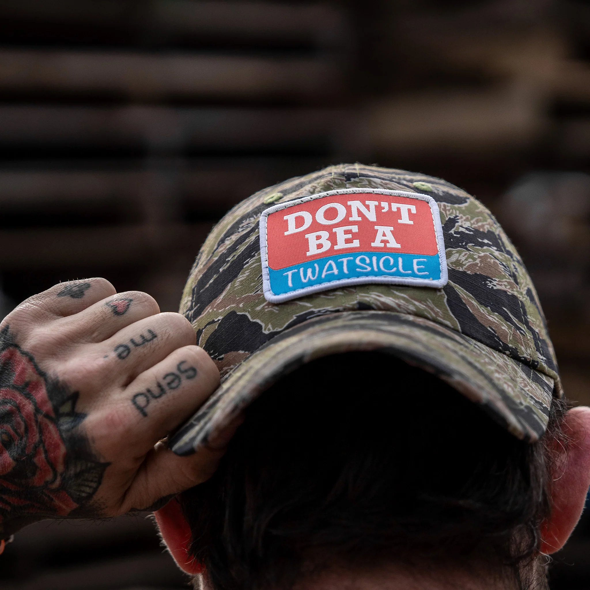 Don't Be A Twatsicle Patch Ripstop Mesh Snapback Hat - Image 43