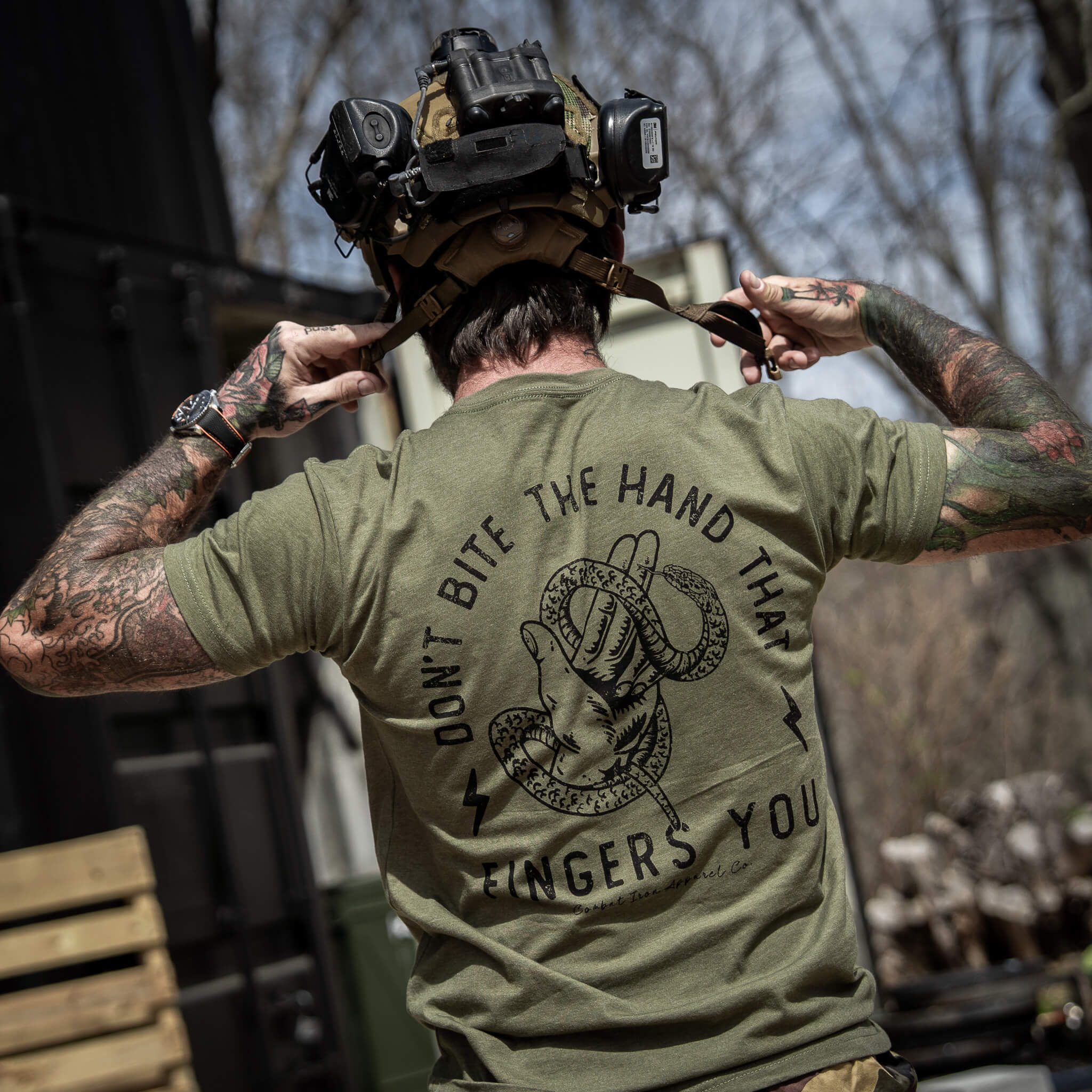 Don't Bite The Hand That Fingers You Men's T-Shirt - Image 10