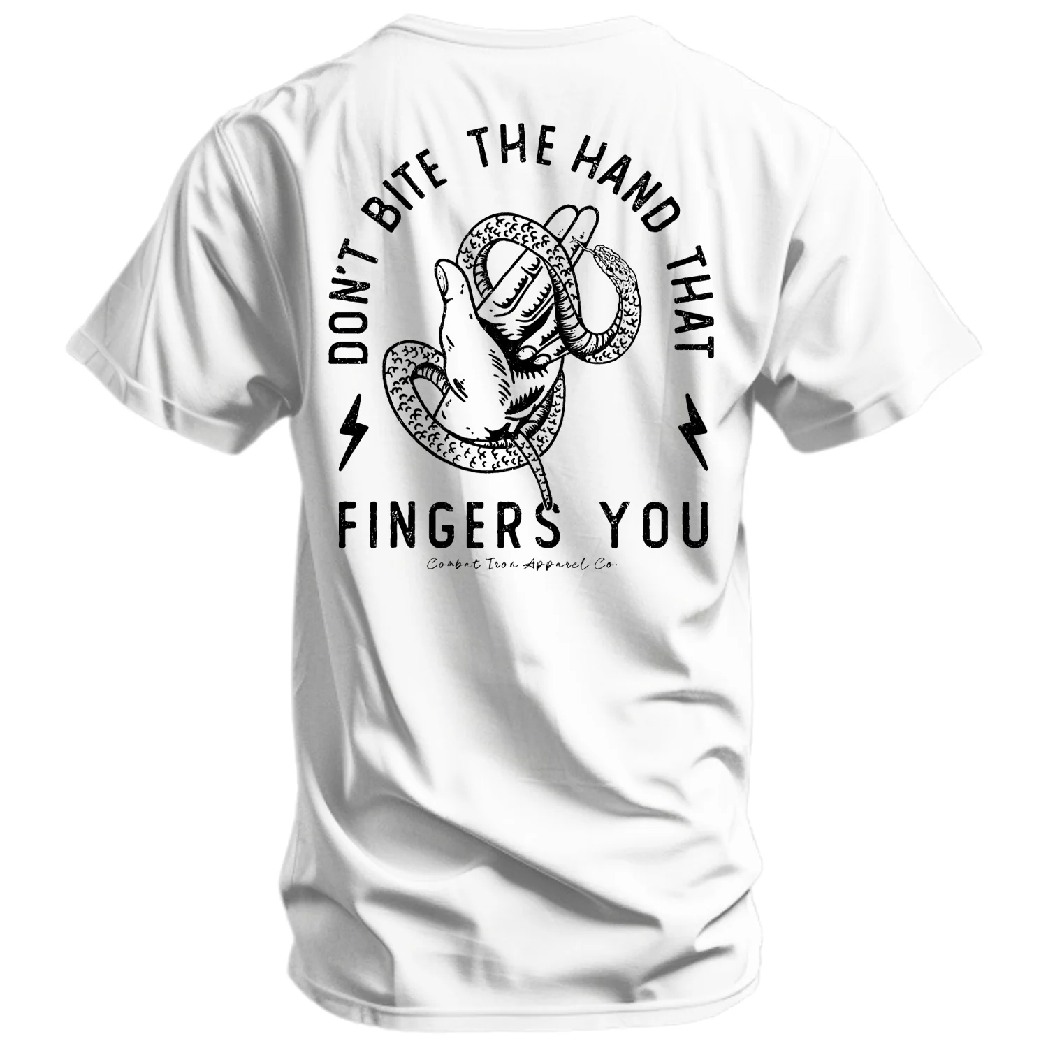 Don't Bite The Hand That Fingers You Men's T-Shirt - Image 3
