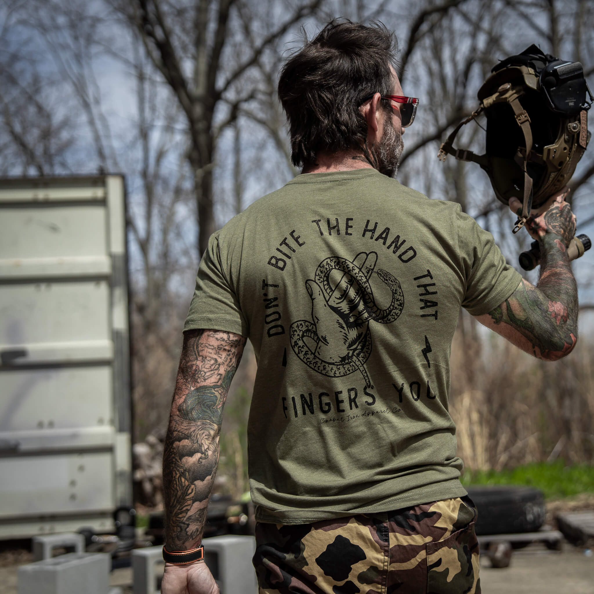 Don't Bite The Hand That Fingers You Men's T-Shirt - Image 8