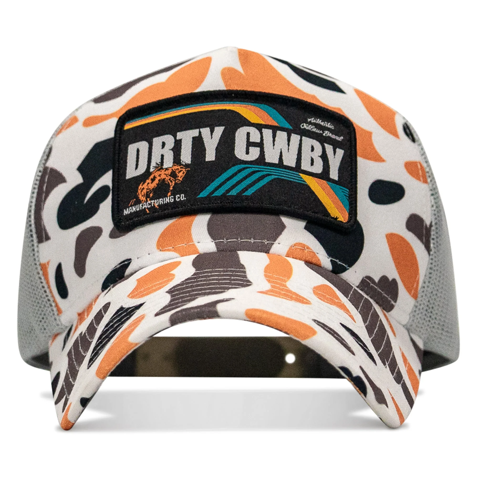 DRTYCWBY Vintage Bronco Five Panel Mesh Snapback Hat