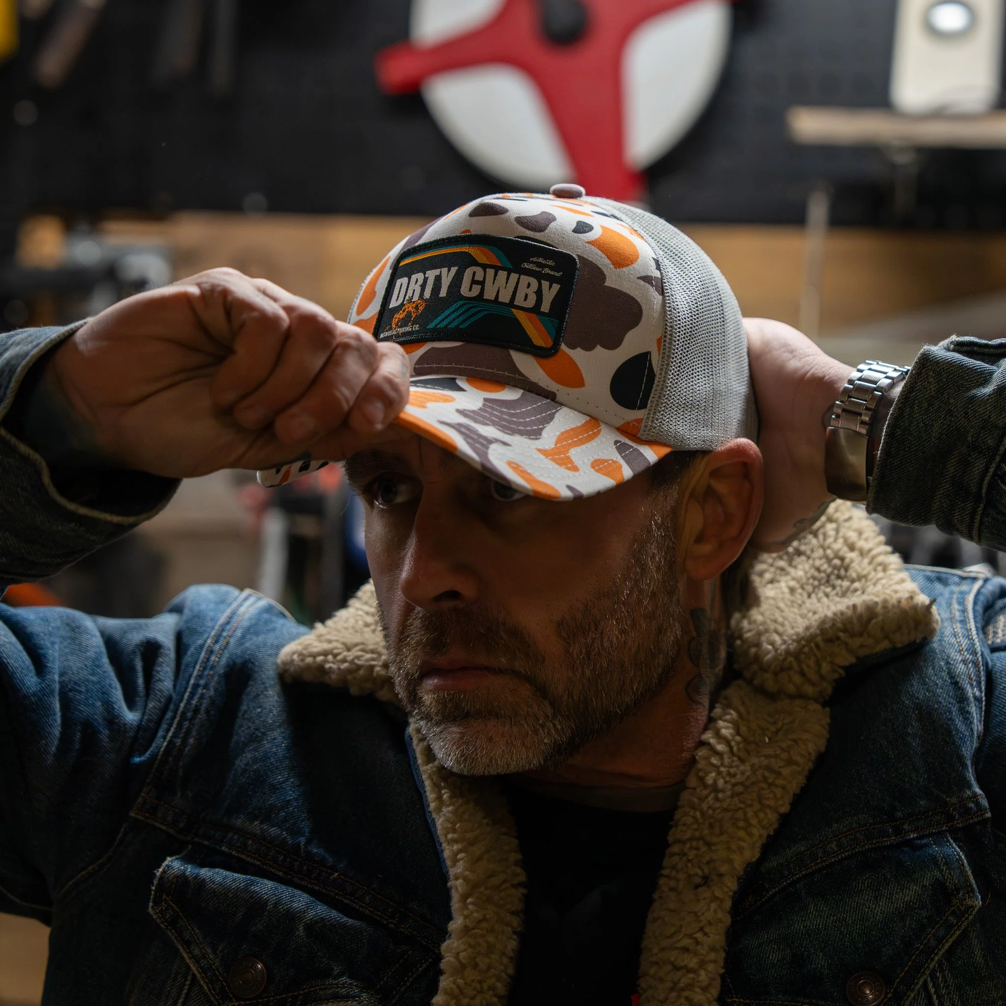 DRTYCWBY Vintage Bronco Five Panel Mesh Snapback Hat - Image 4