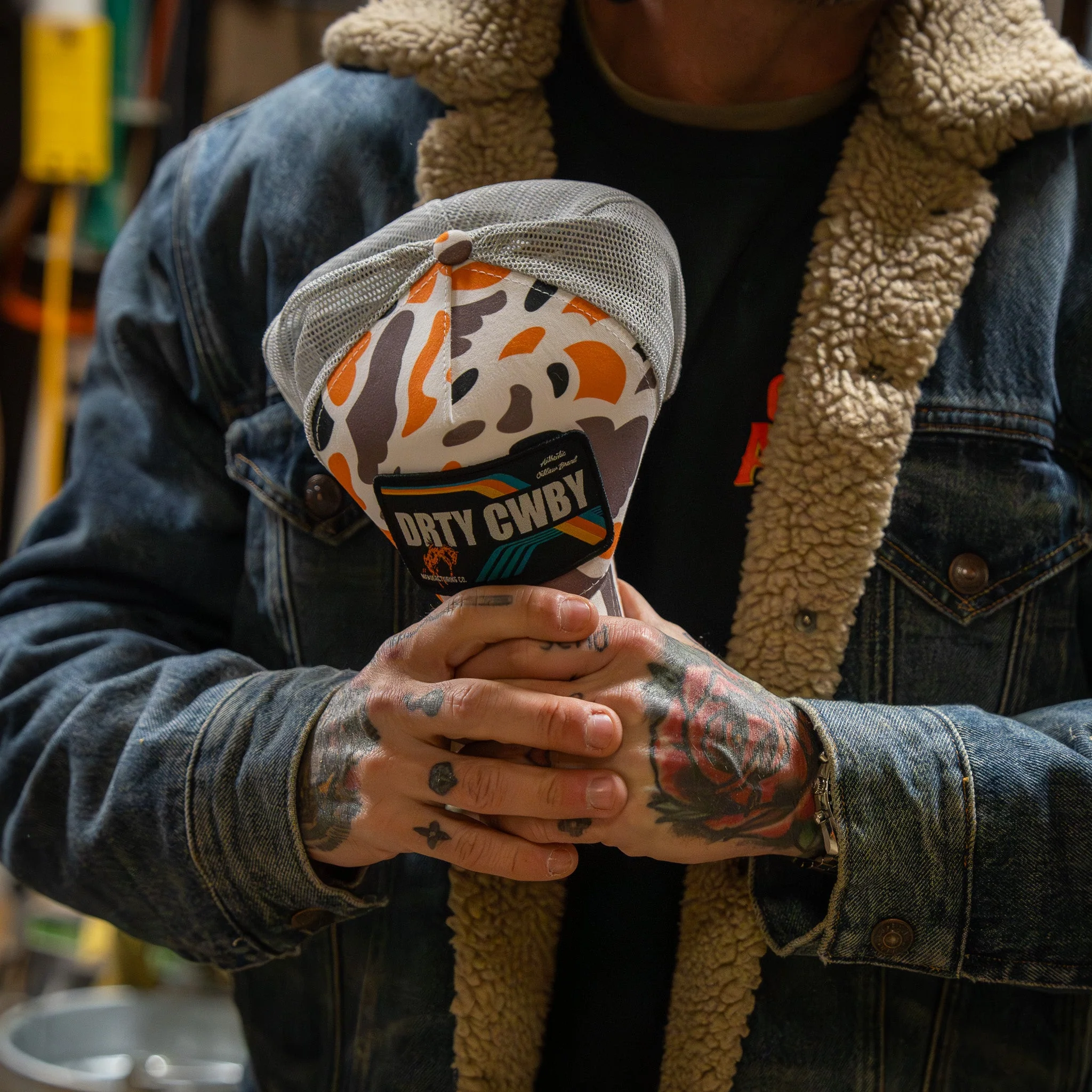 DRTYCWBY Vintage Bronco Five Panel Mesh Snapback Hat - Image 5