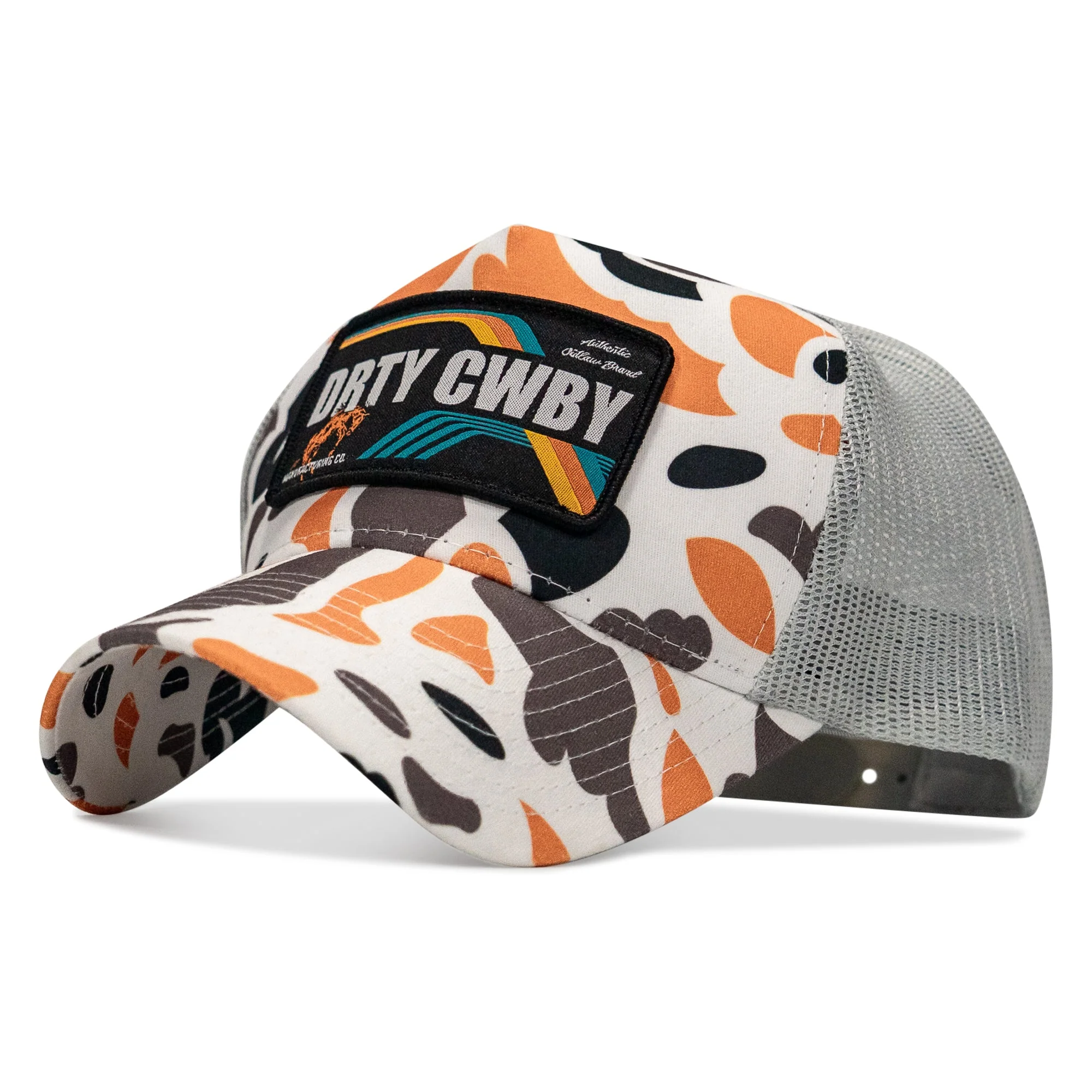 DRTYCWBY Vintage Bronco Five Panel Mesh Snapback Hat - Image 6