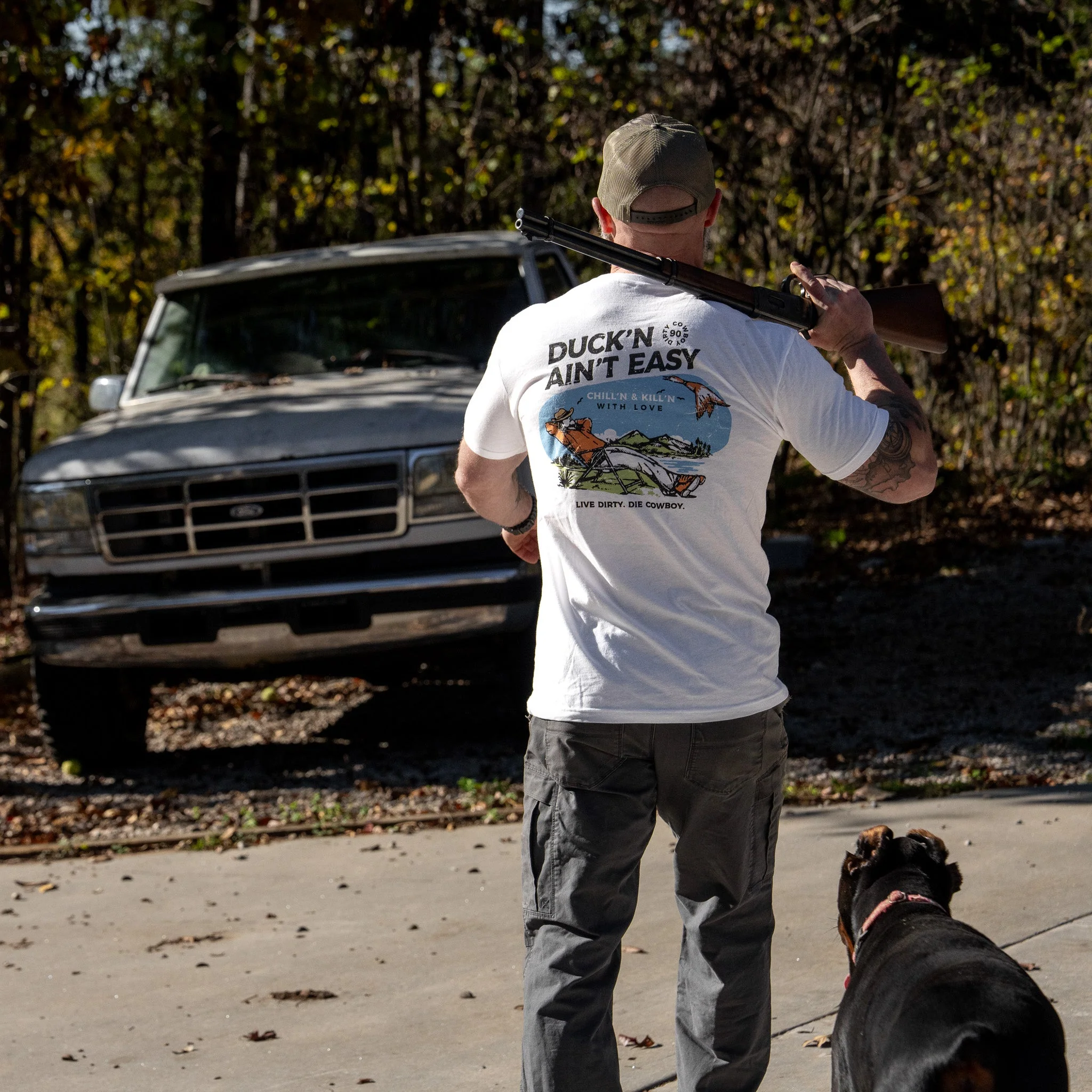 Duckin Aint Easy Men's T-Shirt - Image 3