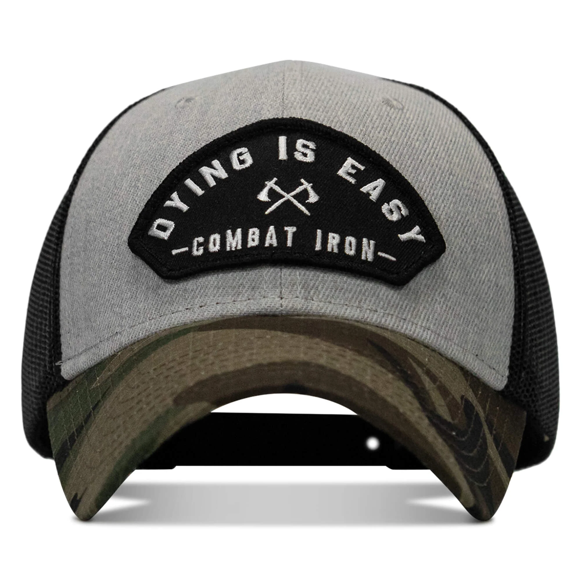 Dying Is Easy Arched Patch Snapback Hat