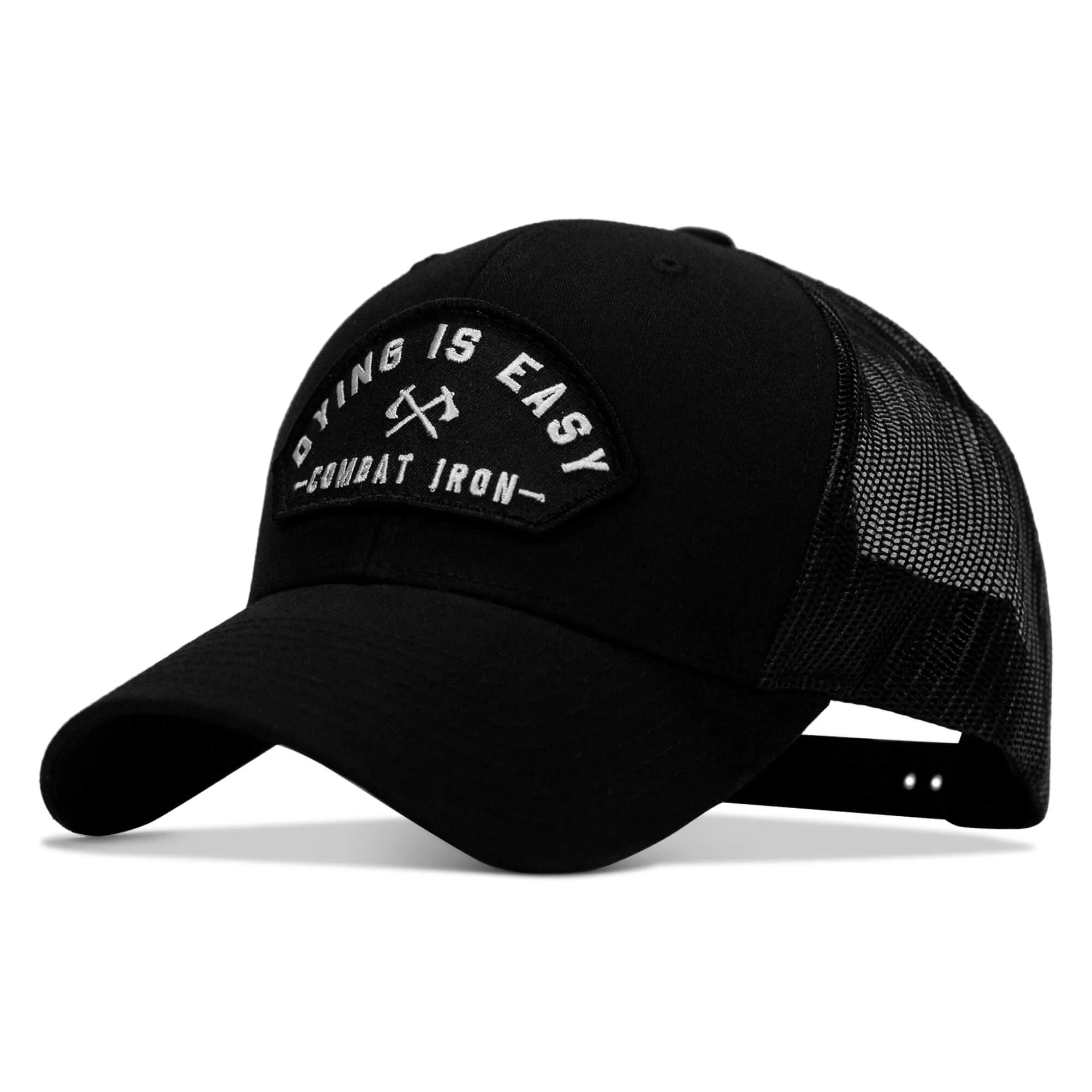 Dying Is Easy Arched Patch Snapback Hat - Image 33