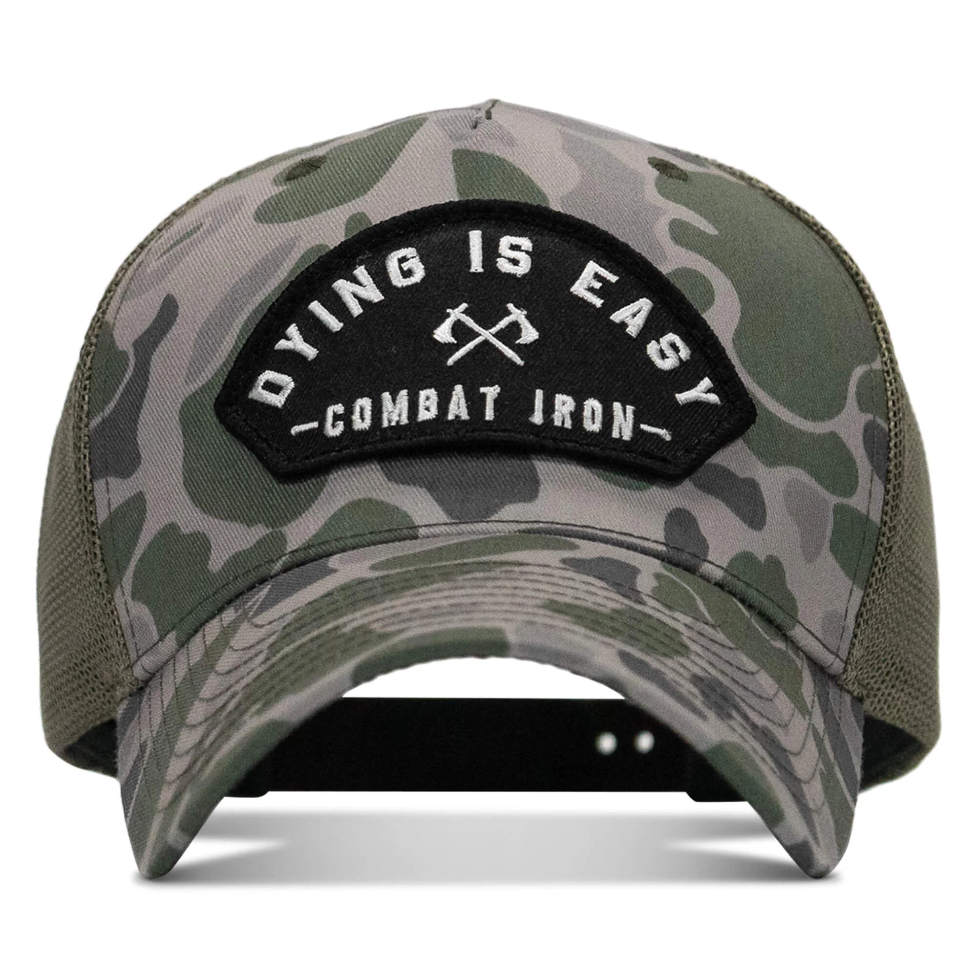 Dying Is Easy Arched Patch Snapback Hat - Image 36