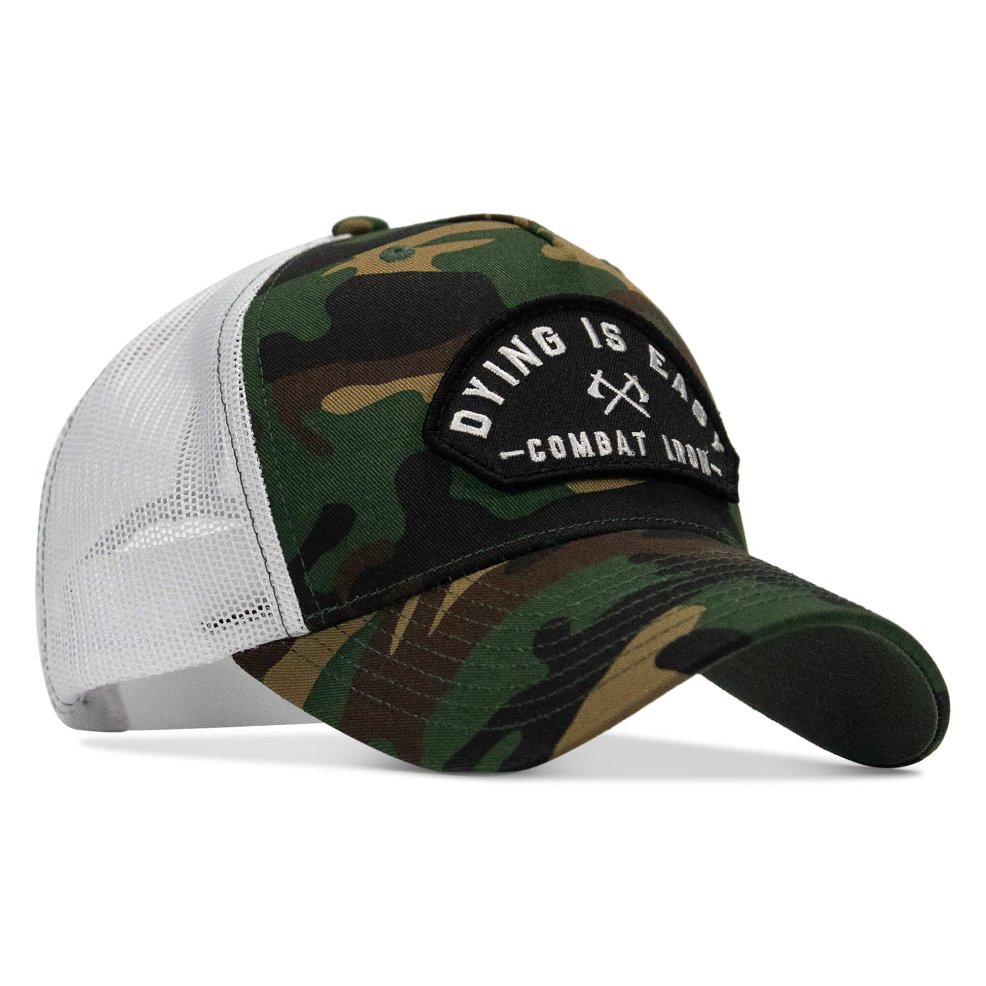 Dying Is Easy Arched Patch Snapback Hat - Image 8