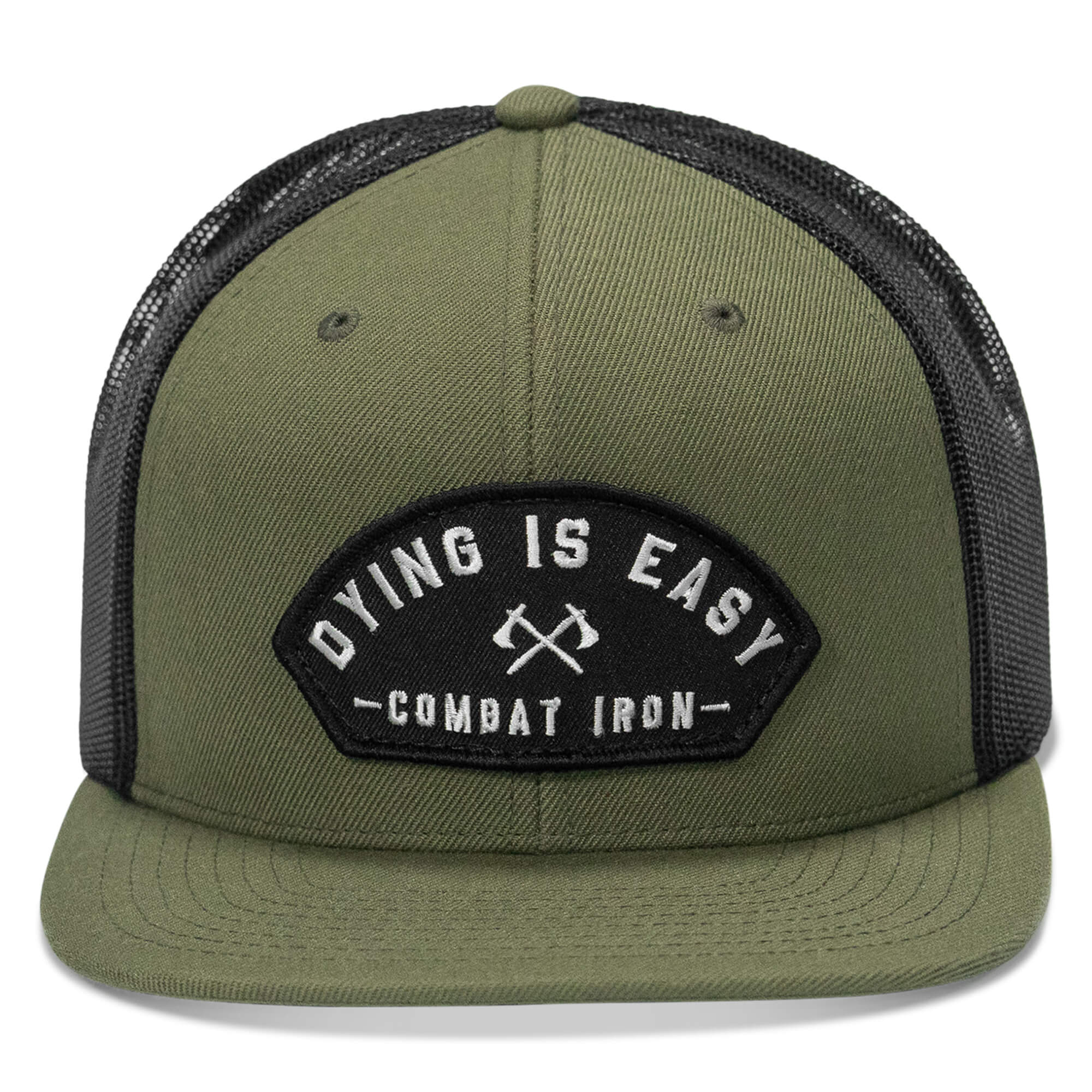 Dying Is Easy Patch Flatbill SnapBack Hat - Image 11