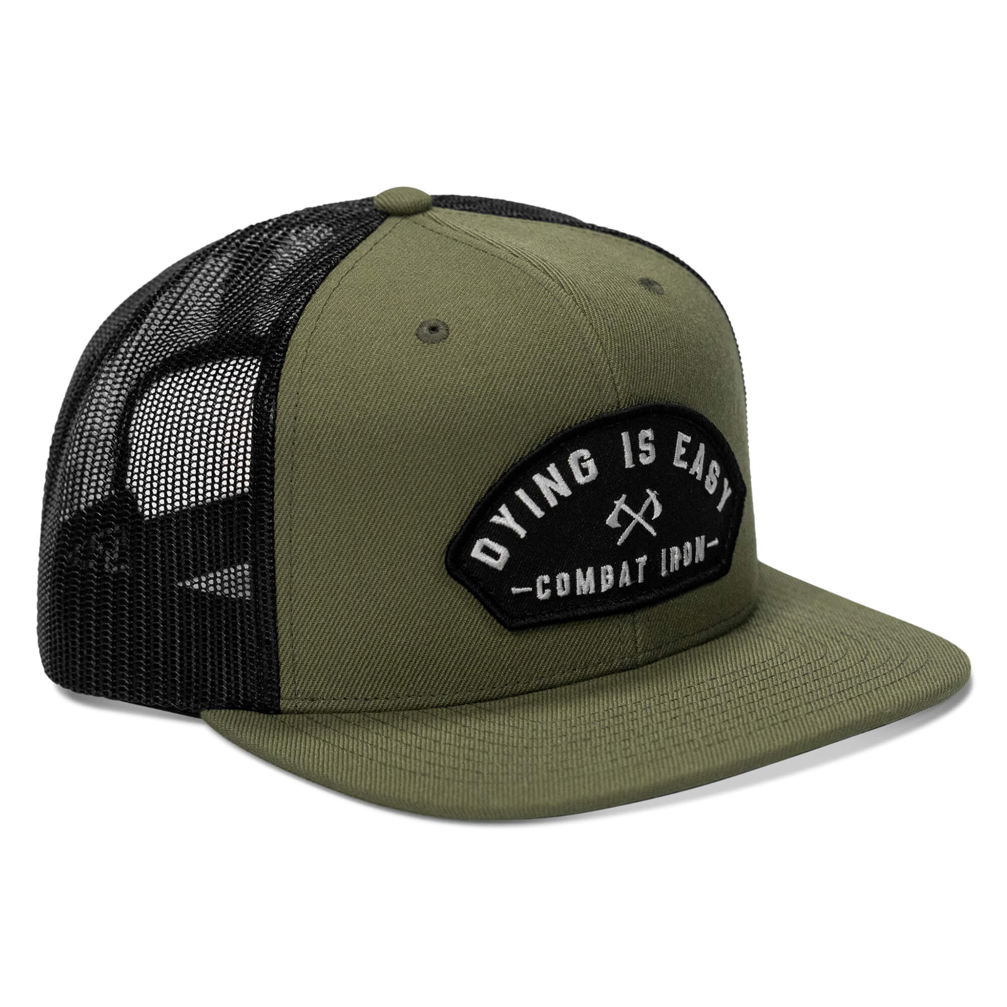 Dying Is Easy Patch Flatbill SnapBack Hat - Image 12