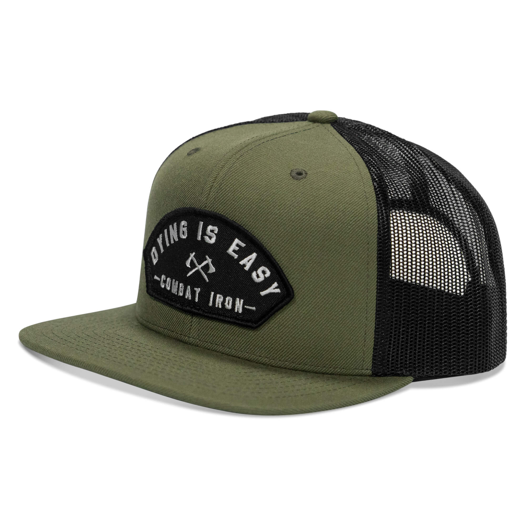 Dying Is Easy Patch Flatbill SnapBack Hat - Image 13